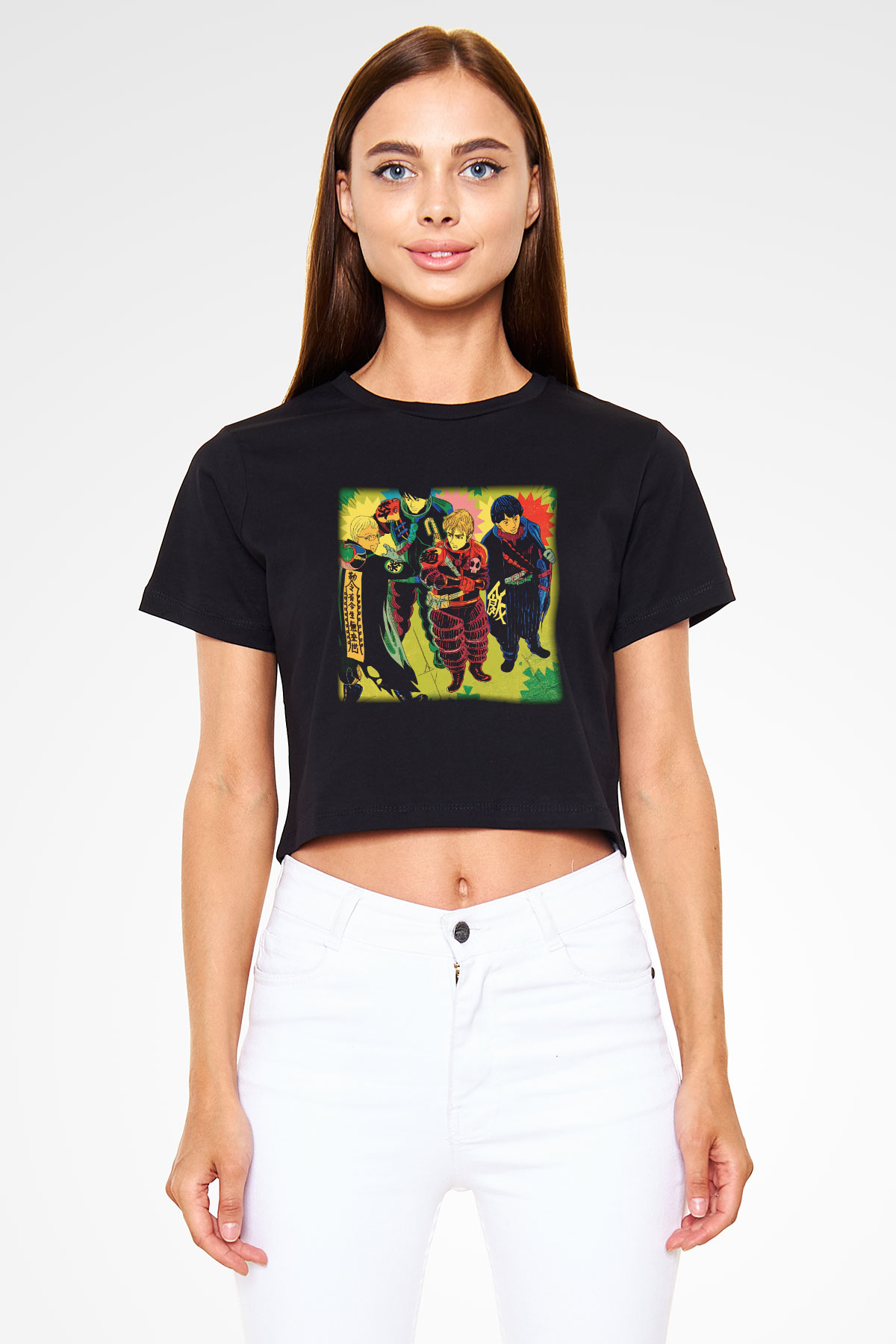 Blur Siyah Crop Top Tişört