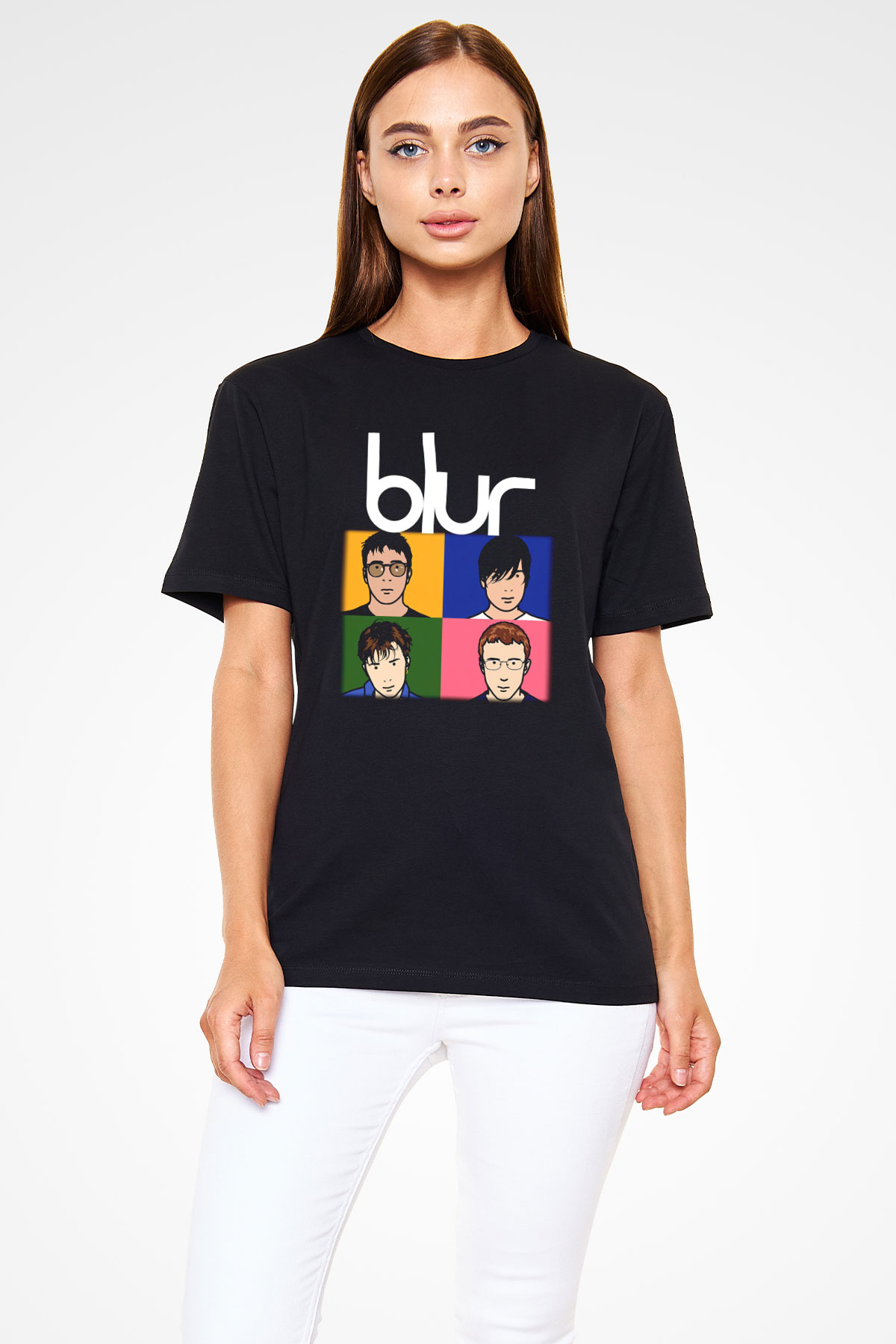 Blur Siyah Unisex Tişört T-Shirt - TişörtFabrikası