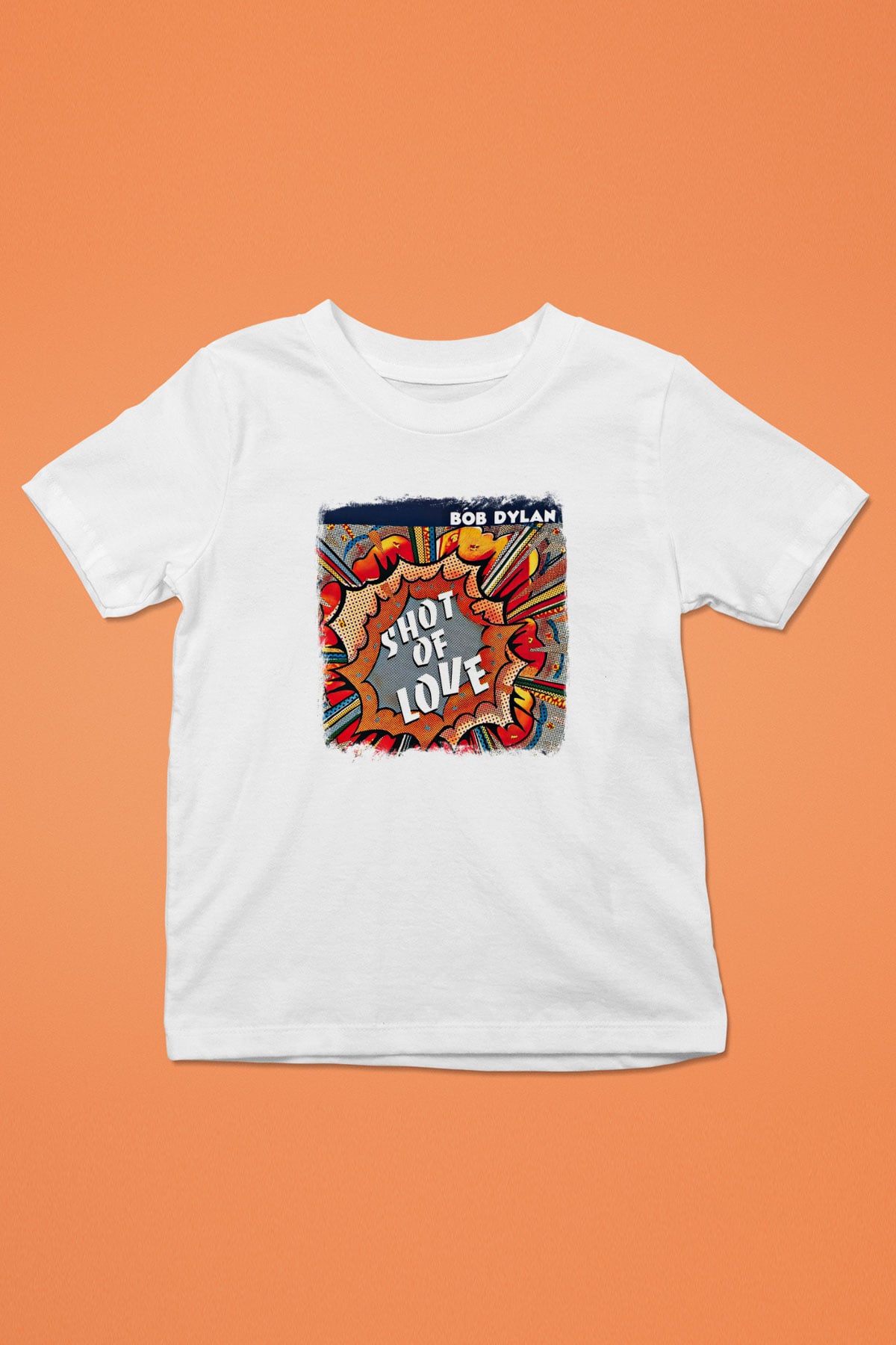 Bob Dylan Baskılı Unisex Beyaz Çocuk Tişört