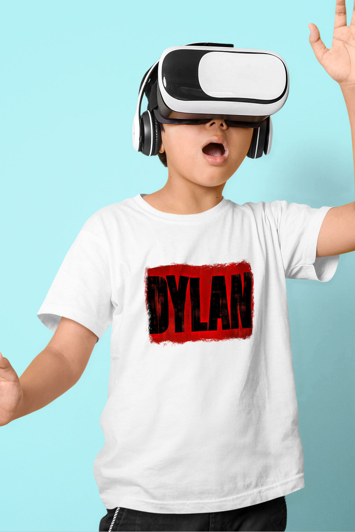 Bob Dylan Baskılı Unisex Beyaz Çocuk Tişört
