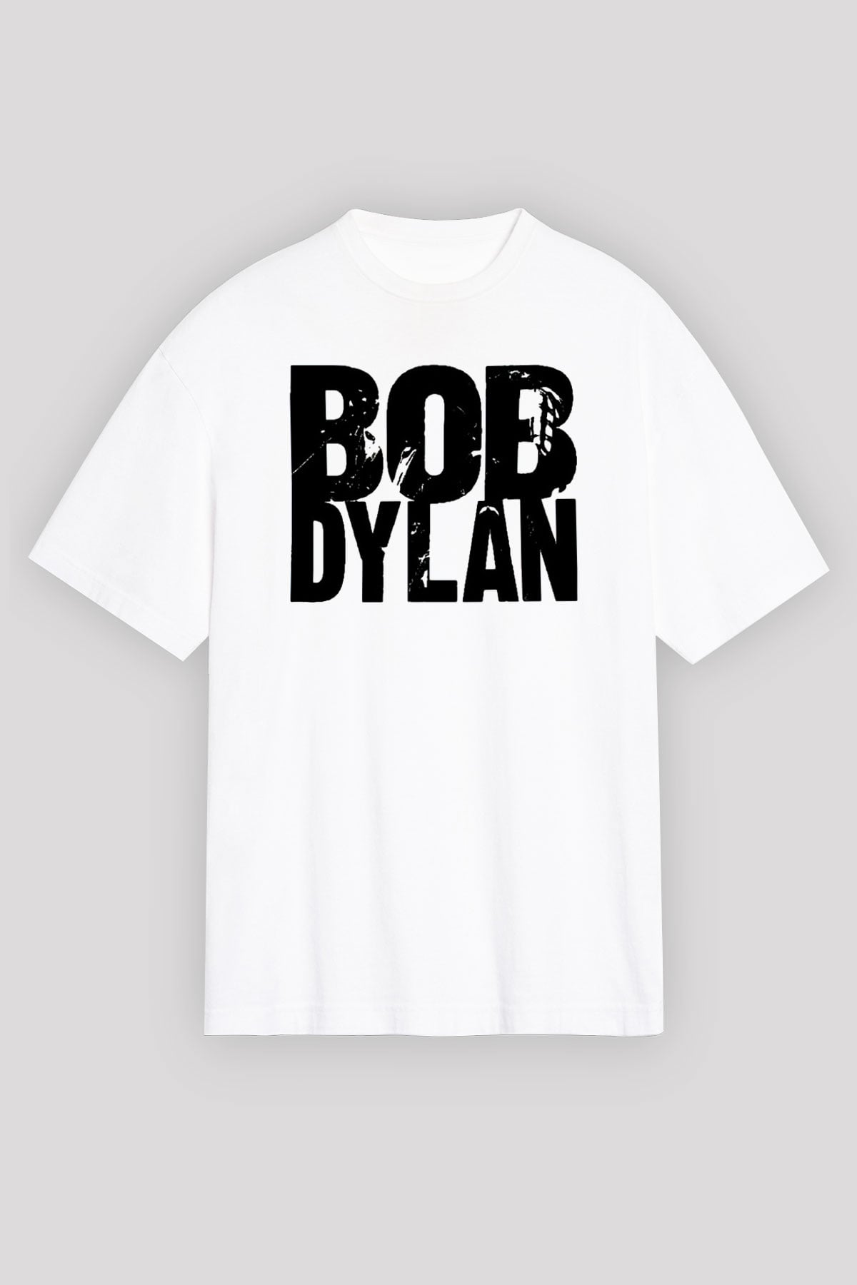 Bob Dylan Beyaz Unisex Oversize Tişört T-Shirt