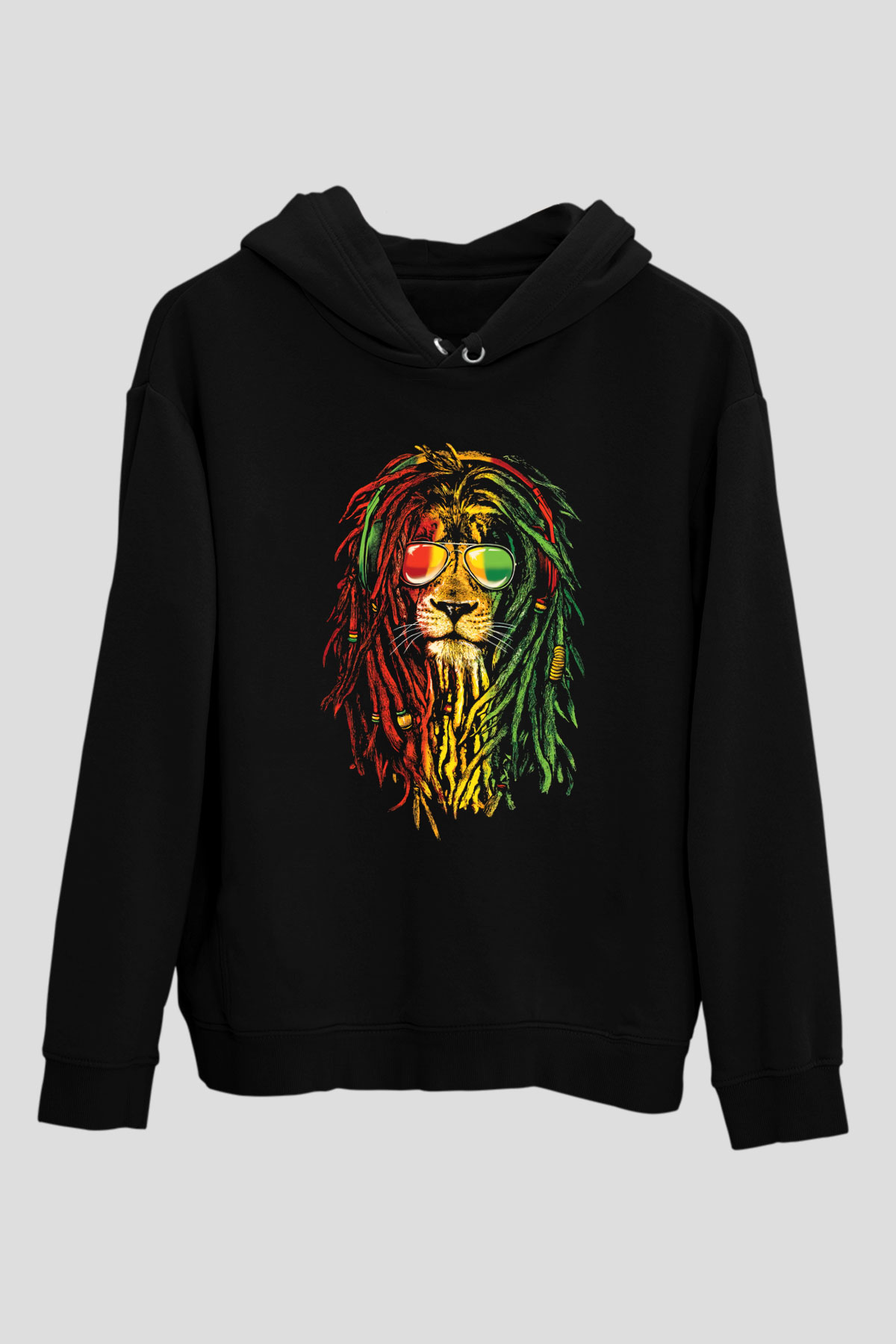 Bob Marley Siyah Unisex Hoodie