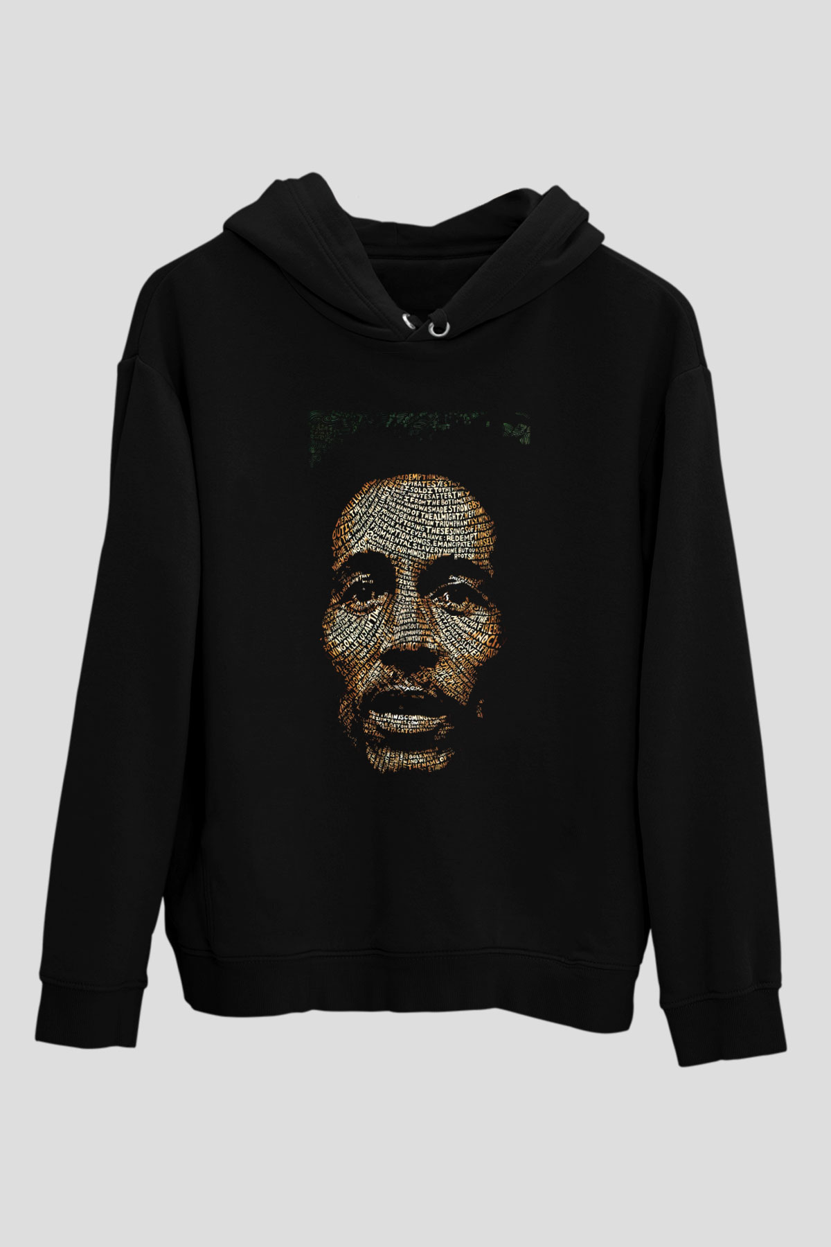 Bob Marley Siyah Unisex Hoodie