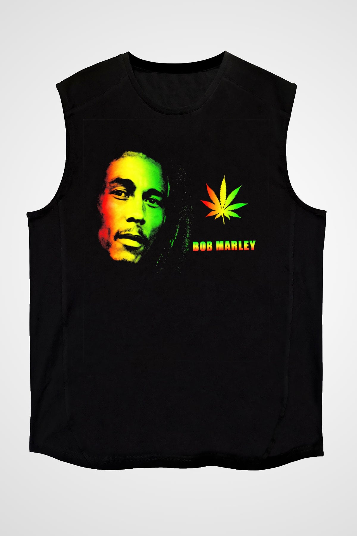 Bob Marley Siyah Unisex Kolsuz Tişört