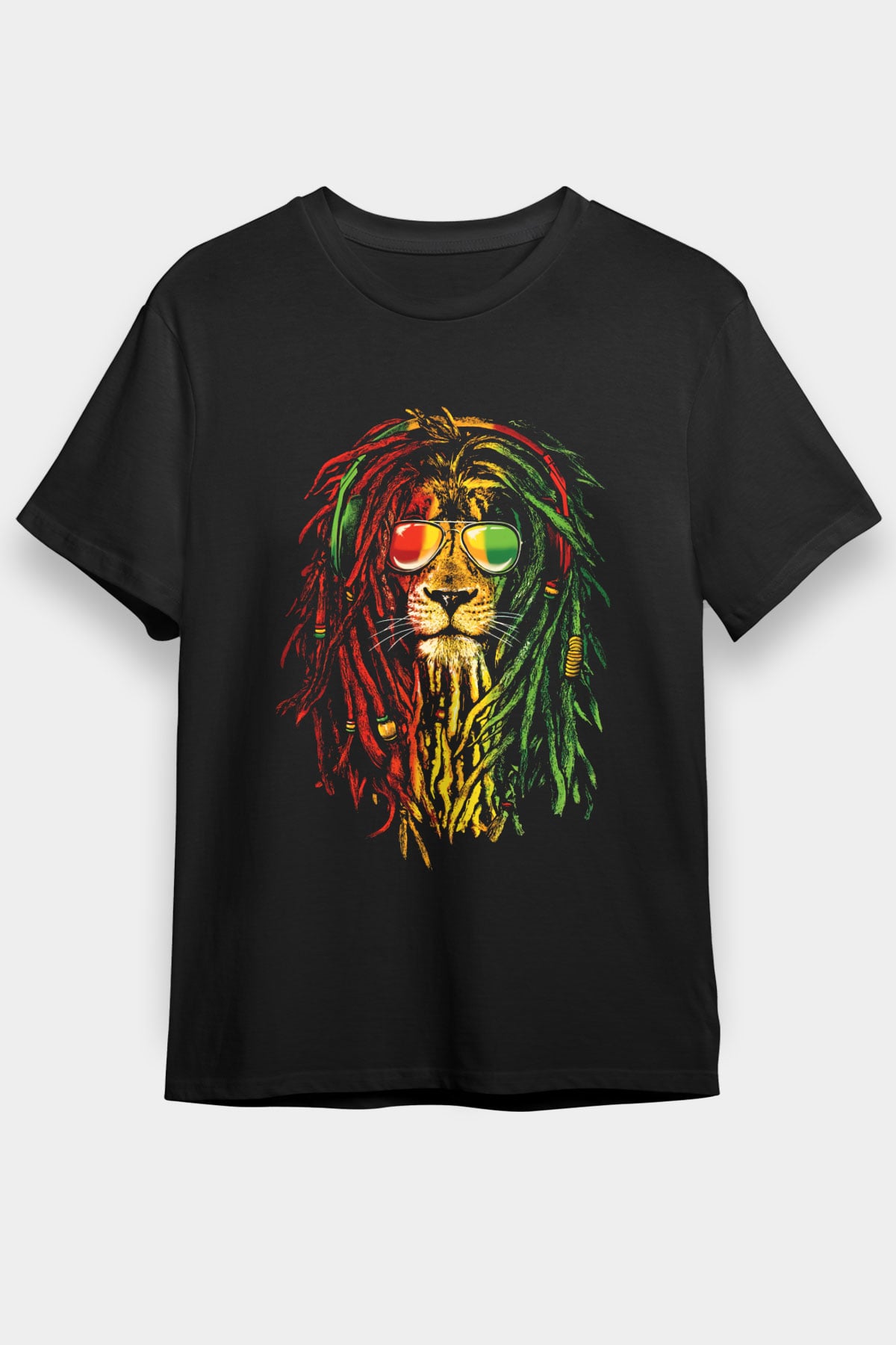 Bob Marley Siyah Unisex Tişört T-Shirt - TişörtFabrikası