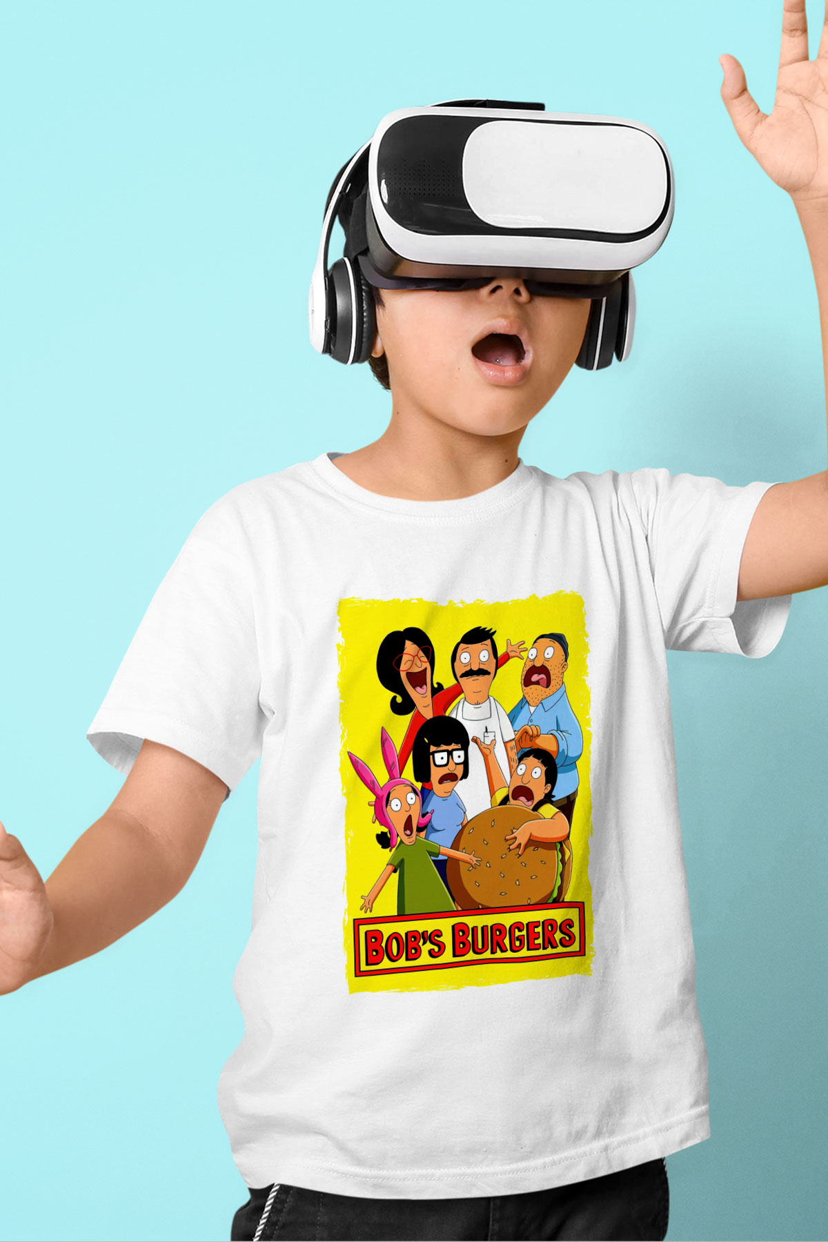 Bob's Burgers Beyaz Unisex Çocuk Tişört