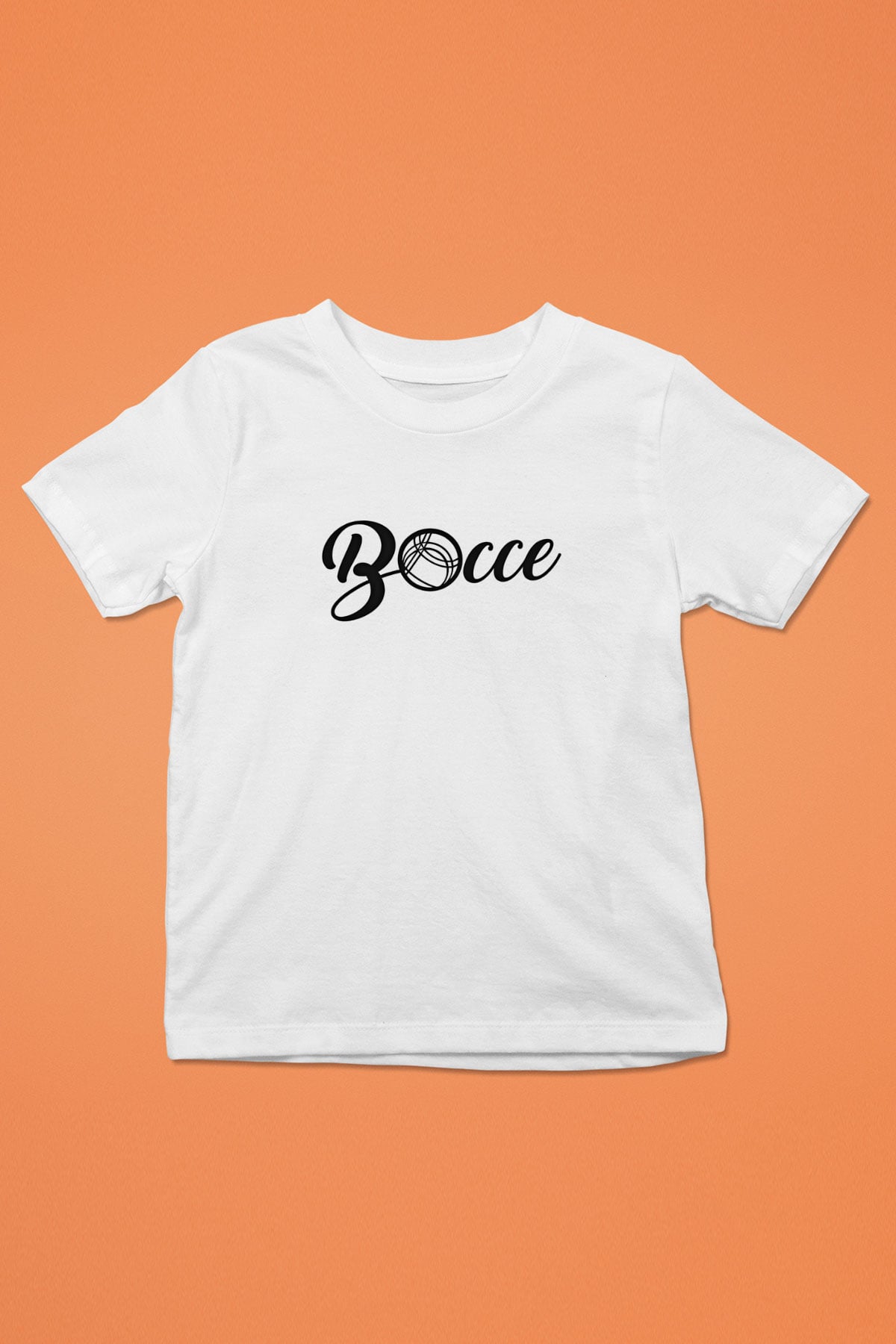 Bocce Baskılı Unisex Beyaz Çocuk Tişört - Tshirt