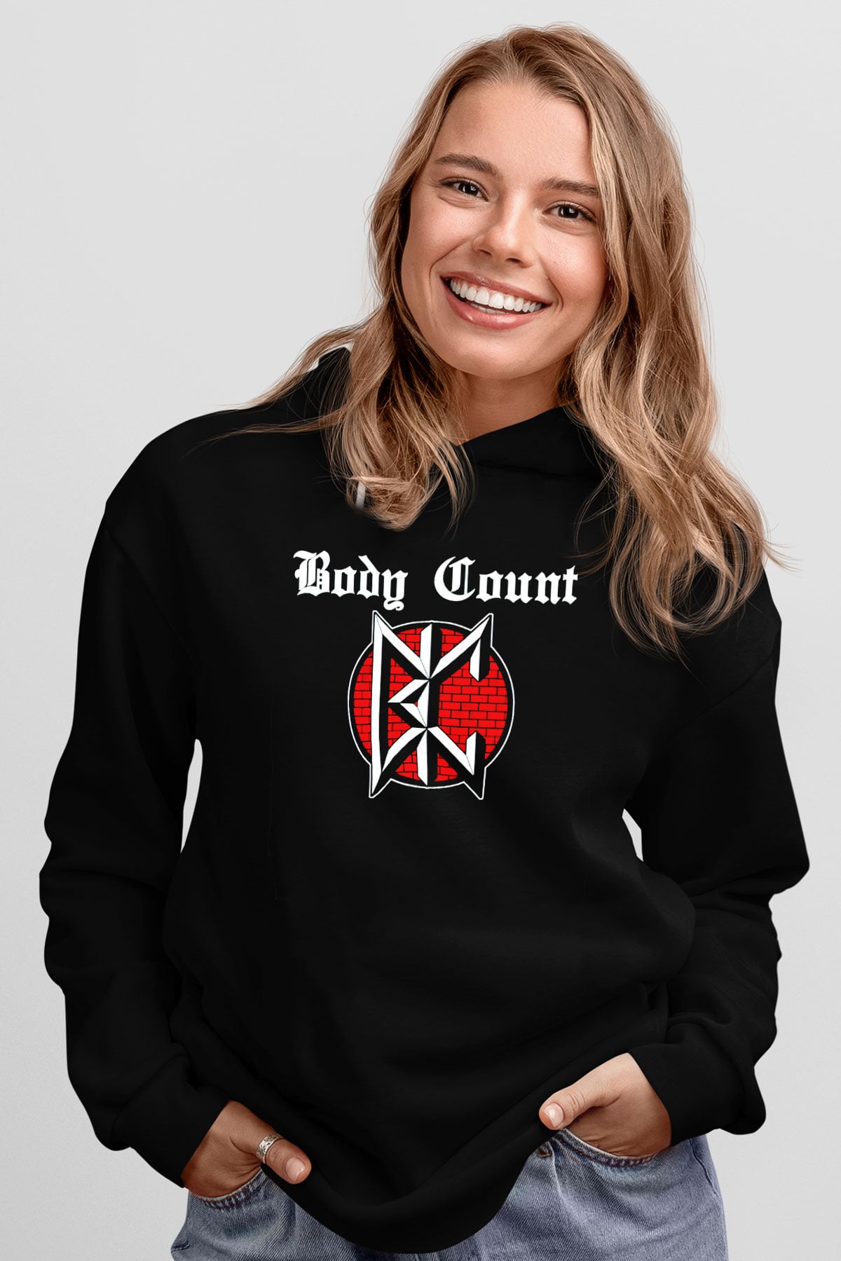 Body Count Siyah Unisex Kapüşonlu Sweatshirt