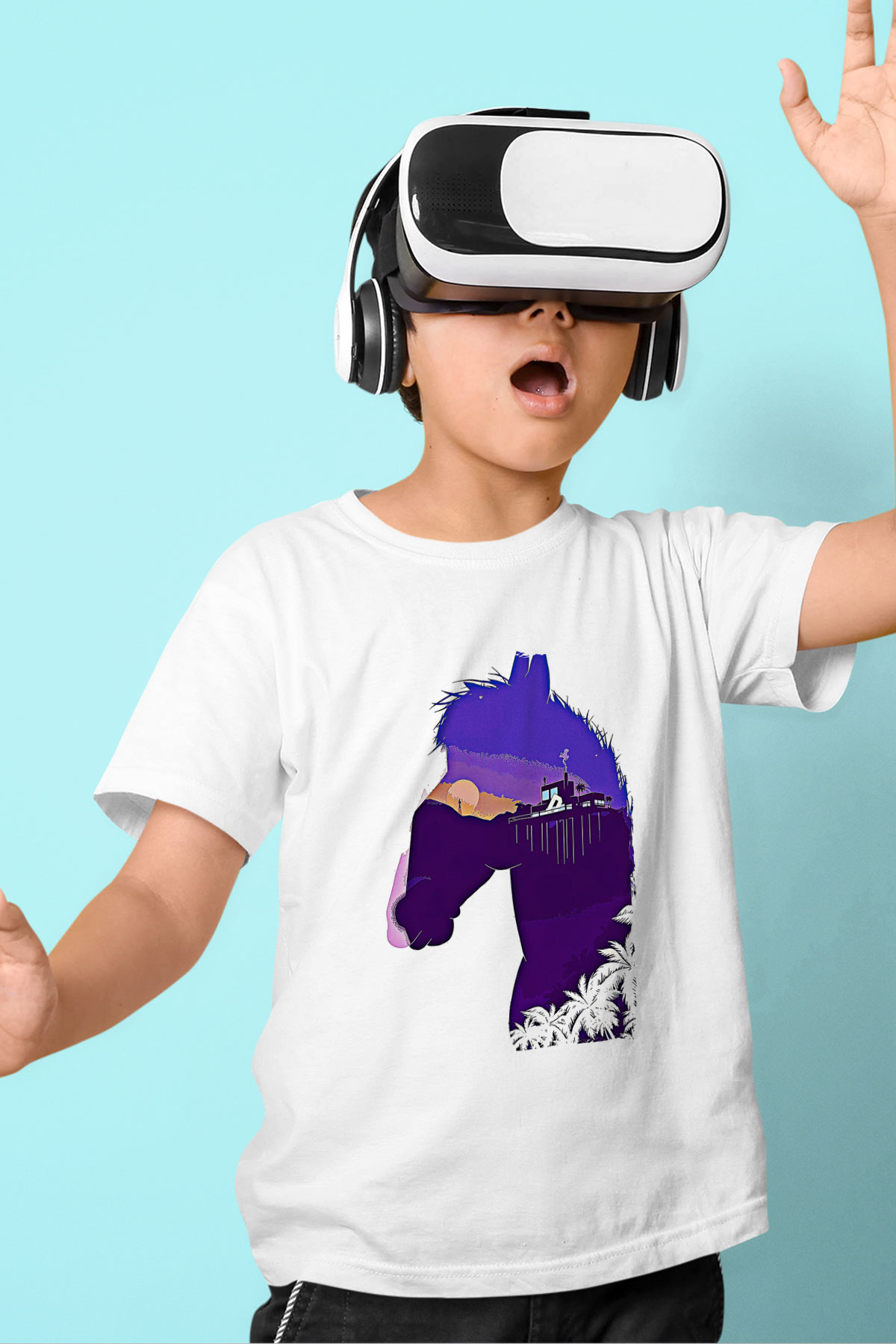 Bojack Horseman Baskılı Beyaz Unisex Beyaz Çocuk Tişört - Tshirt