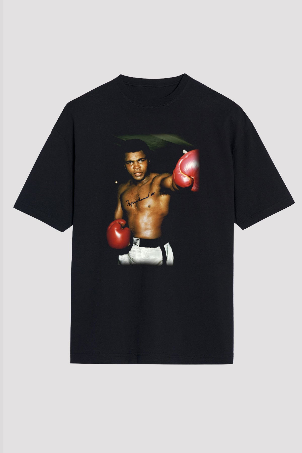Boks Siyah Unisex Oversize Tişört T-Shirt
