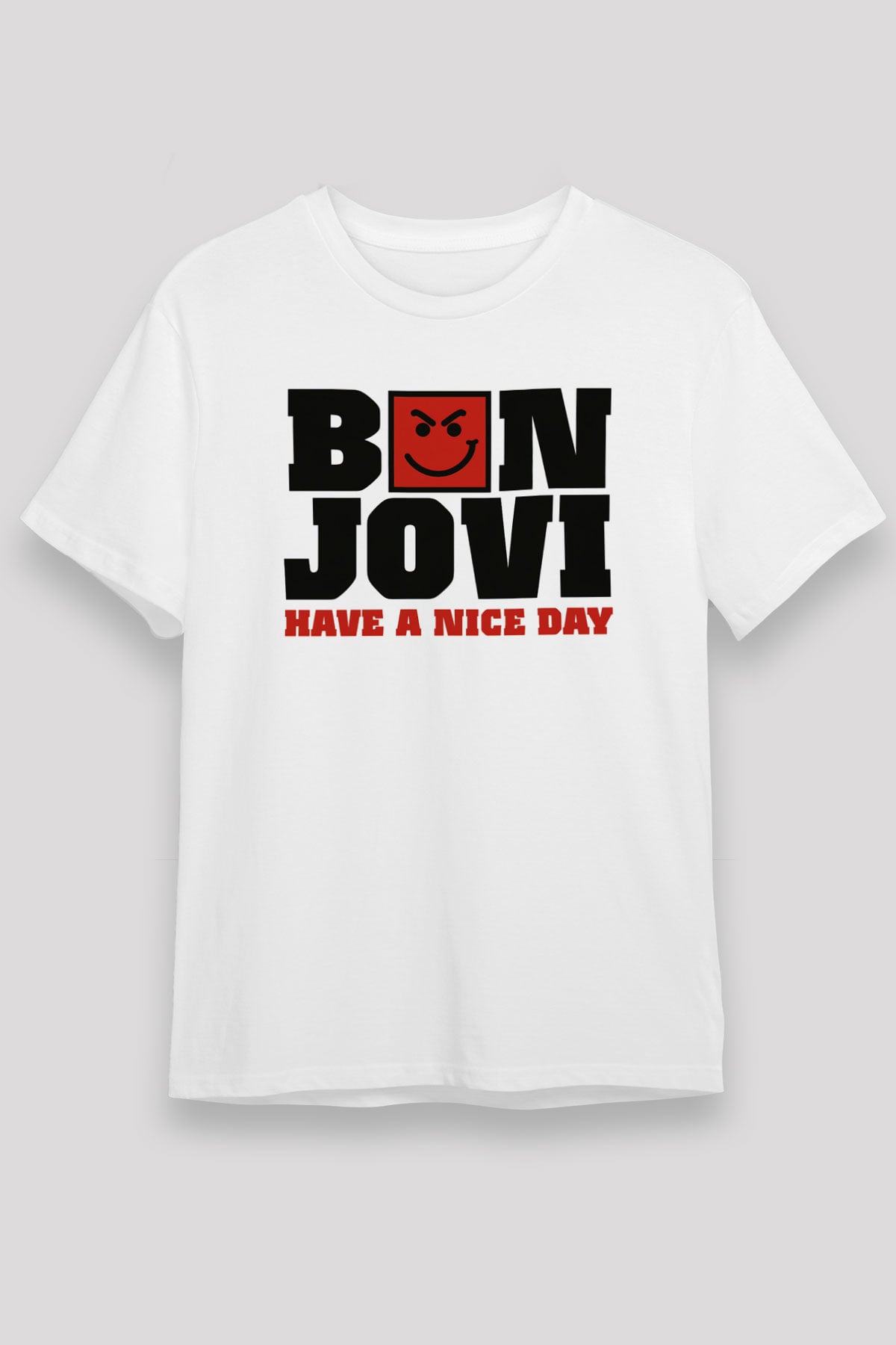 Bon Jovi Have A Nice Day Beyaz Unisex Tişört T-Shirt - TişörtFabrikası