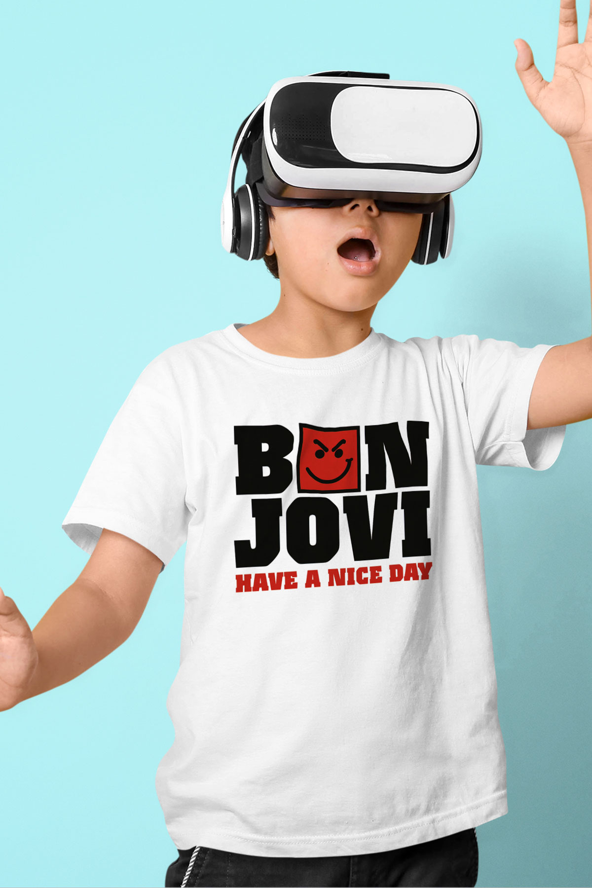 Bon Jovi Have A Nice Day Beyaz Unisex Çocuk Tişört