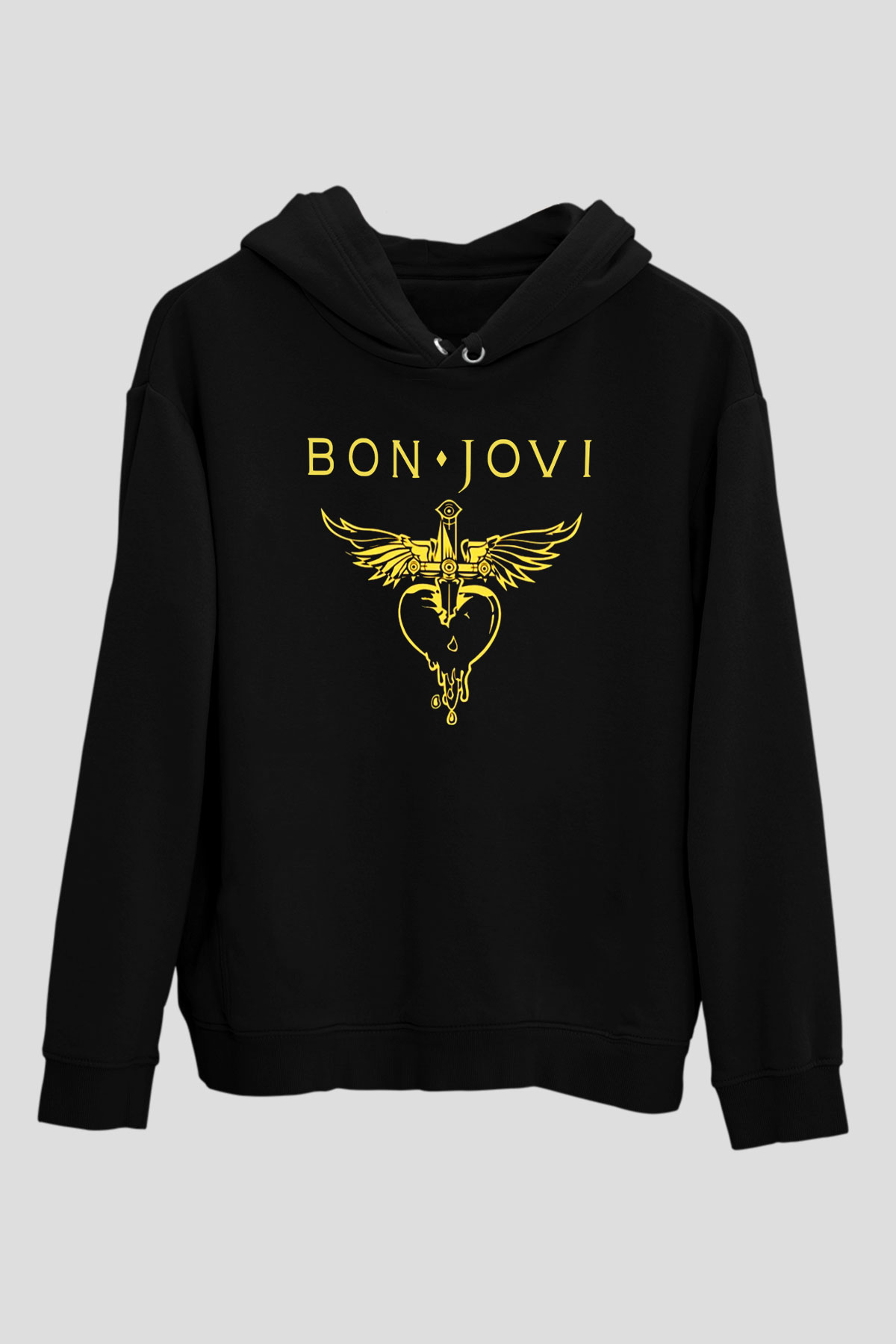 Bon Jovi Siyah Unisex Hoodie