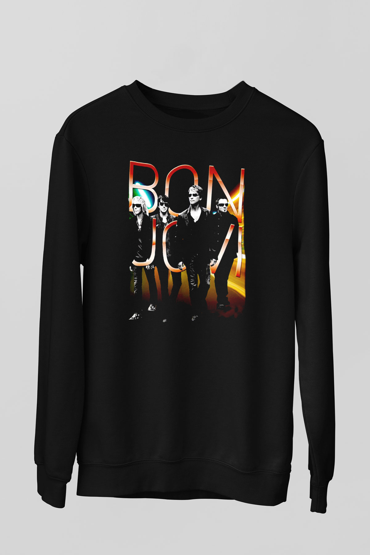 Bon Jovi Siyah Unisex Sweatshirt