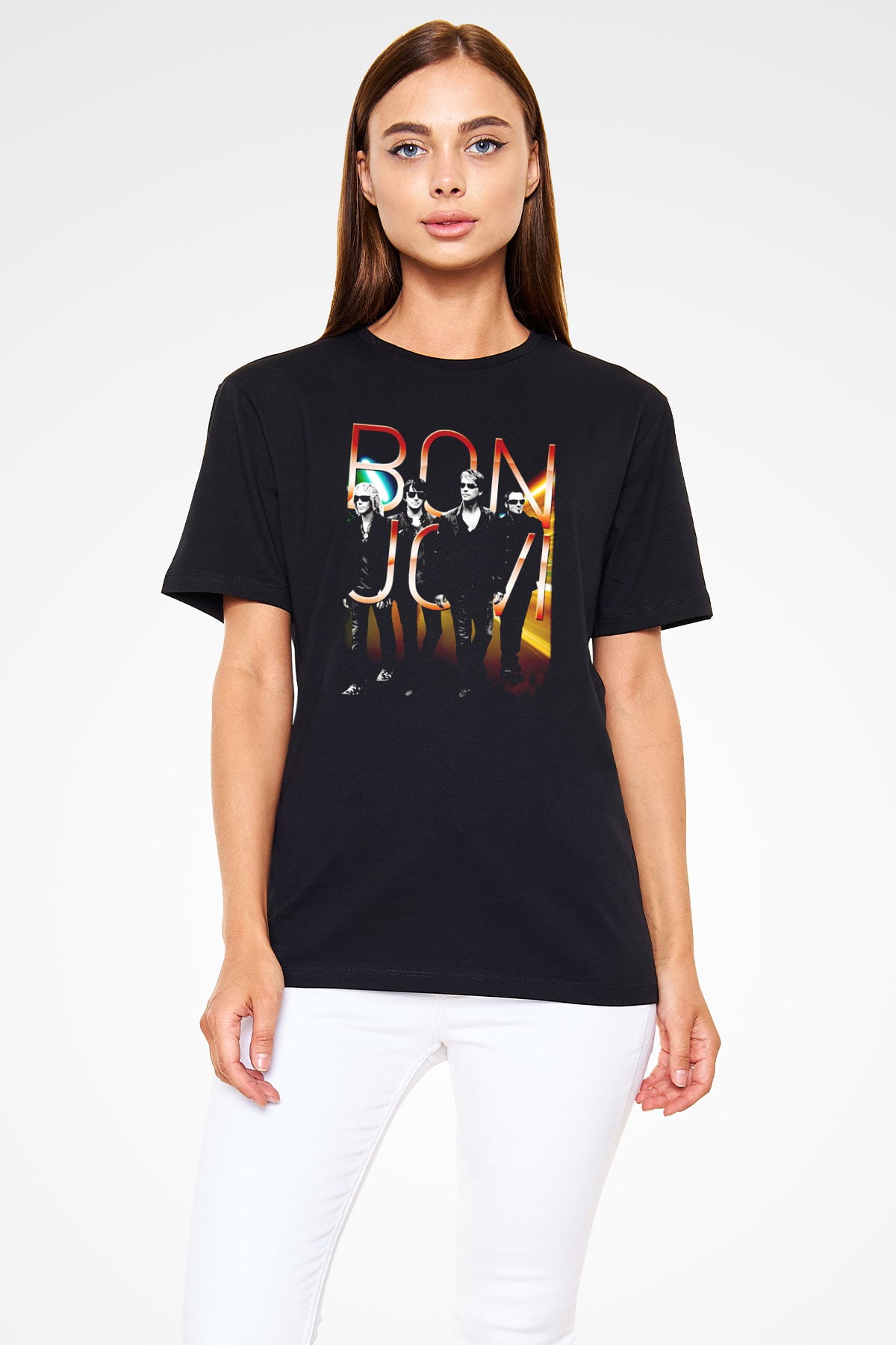 Bon Jovi Siyah Unisex Tişört T-Shirt - TişörtFabrikası