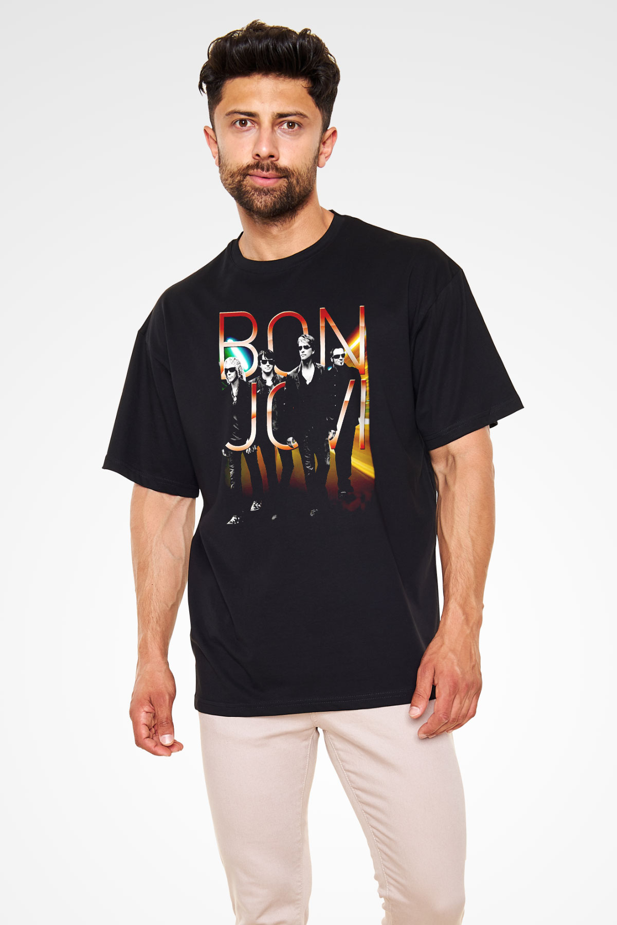 Bon Jovi Siyah Unisex Tişört T-Shirt - TişörtFabrikası