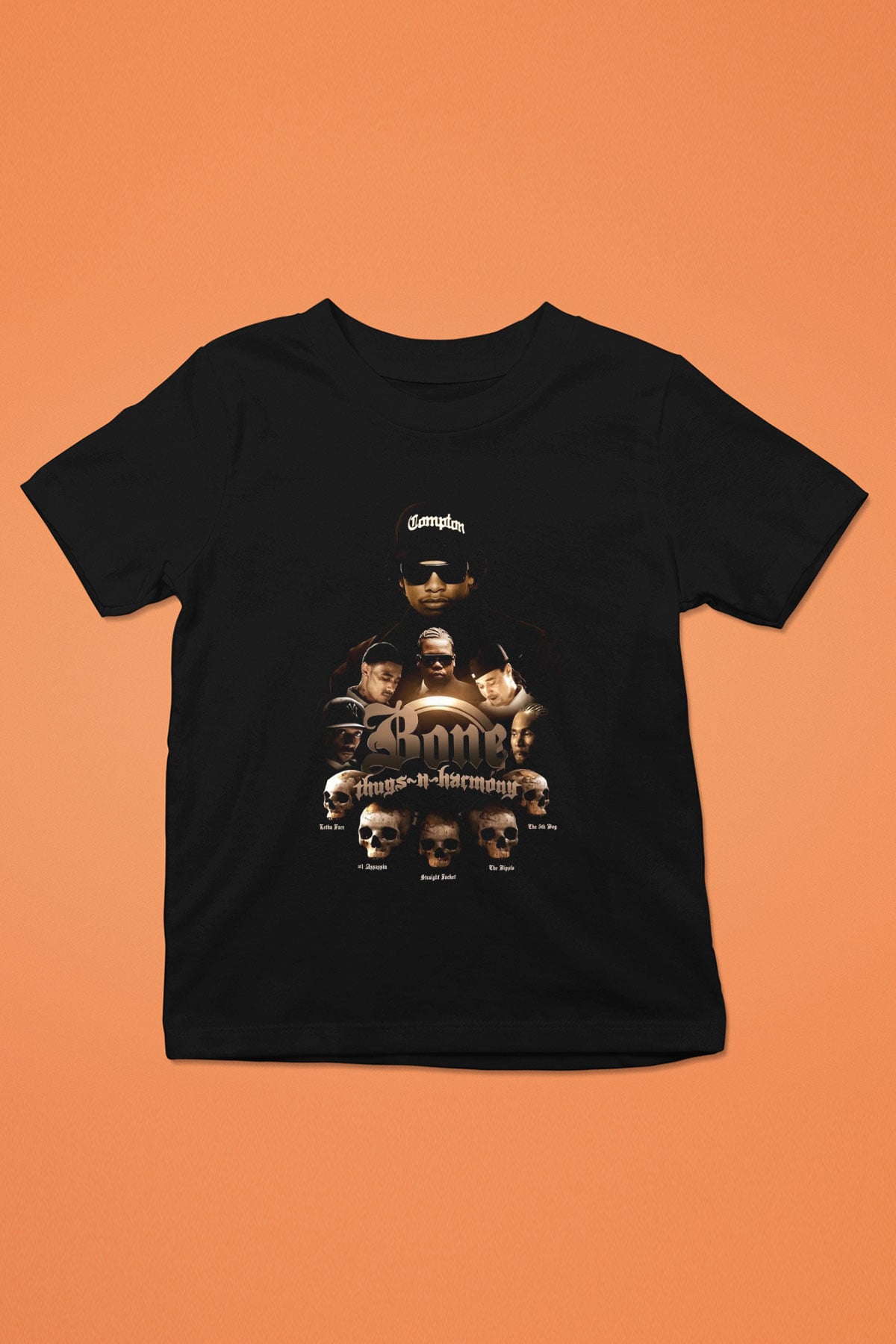 Bone Thugs-n-Harmony Siyah Unisex Çocuk Tişört
