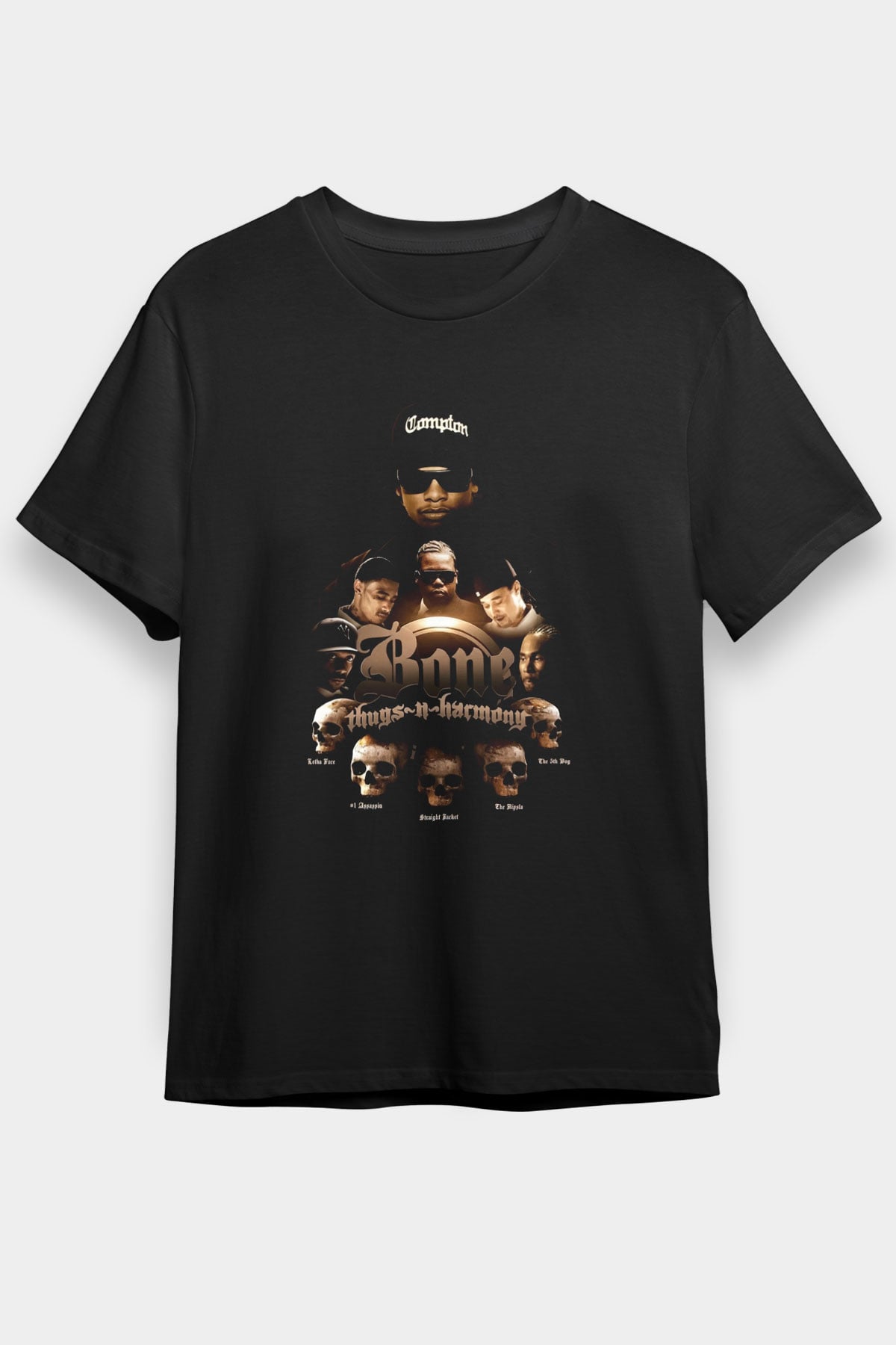 Bone Thugs-n-Harmony Siyah Unisex Tişört T-Shirt - TişörtFabrikası