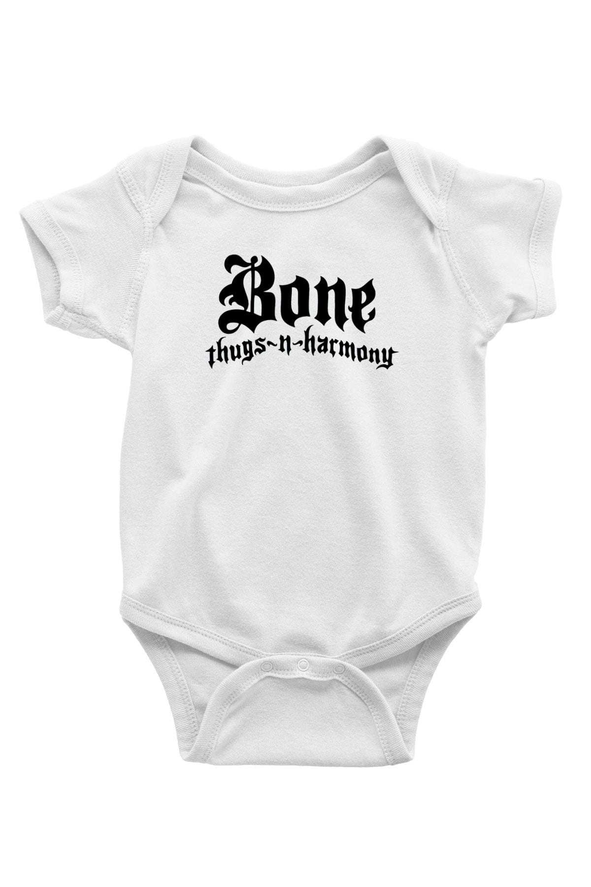 Bone ThugsnHarmony Baskılı Beyaz Unisex Bebek Body - Zıbın