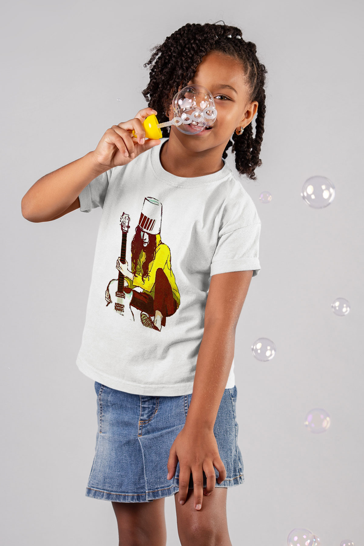 Boney M Baskılı Beyaz Unisex Beyaz Çocuk Tişört - Tshirt