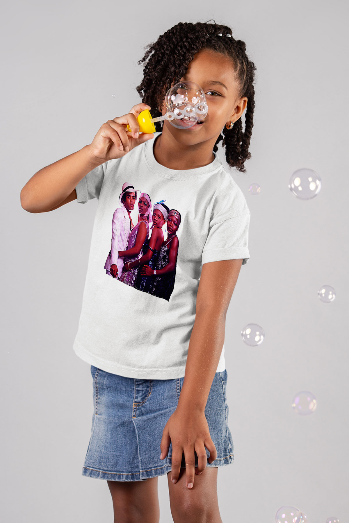 Boney M Baskılı Beyaz Unisex Beyaz Çocuk Tişört - Tshirt