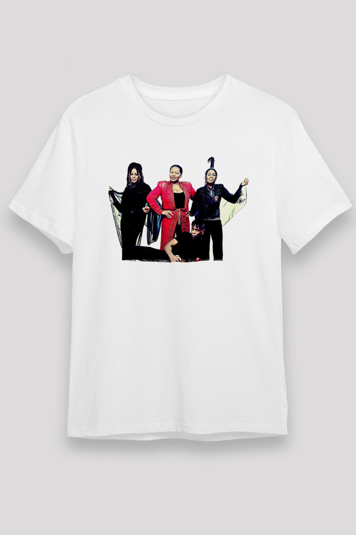 Boney M Baskılı Unisex Beyaz Tişört - Tshirt