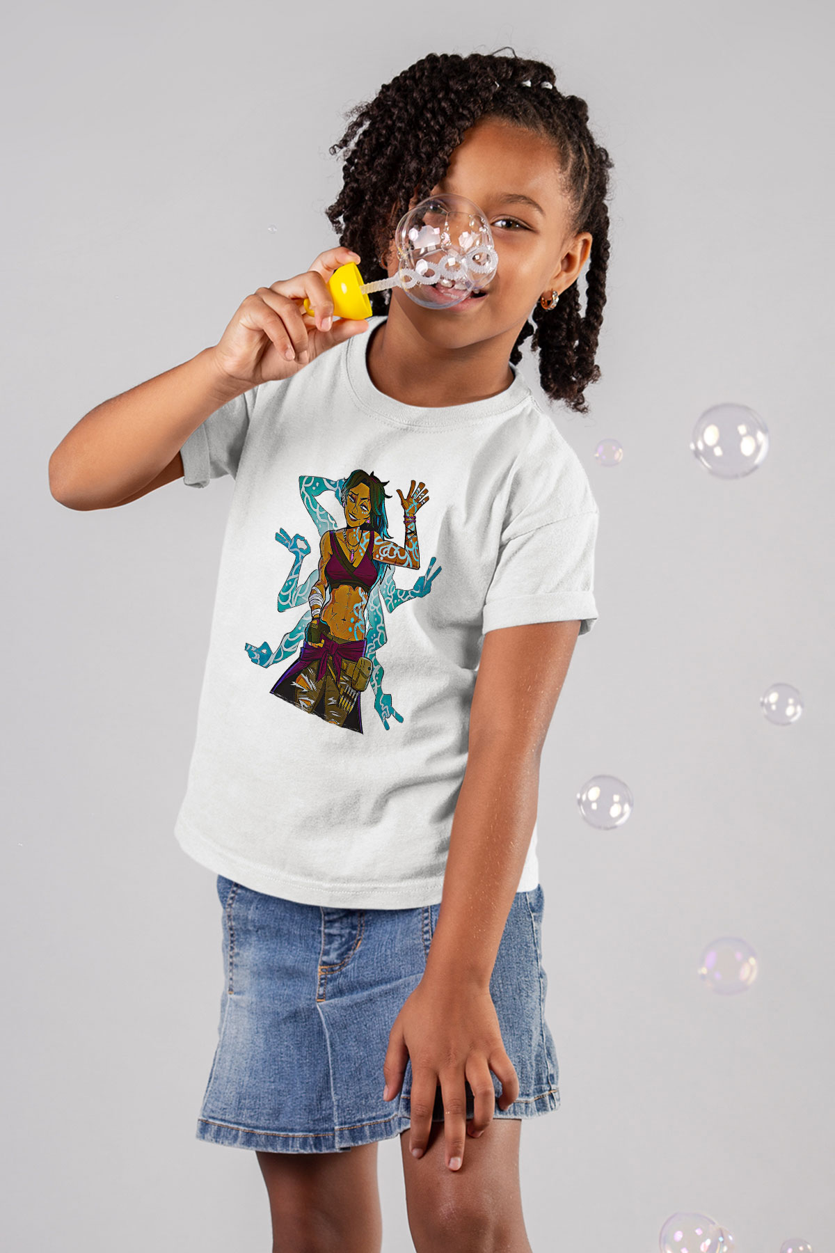 Borderlands Baskılı Beyaz Unisex Beyaz Çocuk Tişört - Tshirt