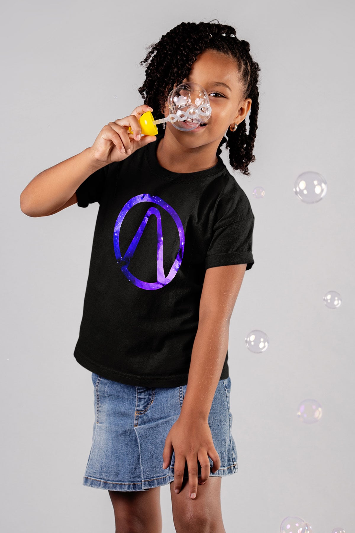 Borderlands Baskılı Unisex Siyah Çocuk Tişört - Tshirt