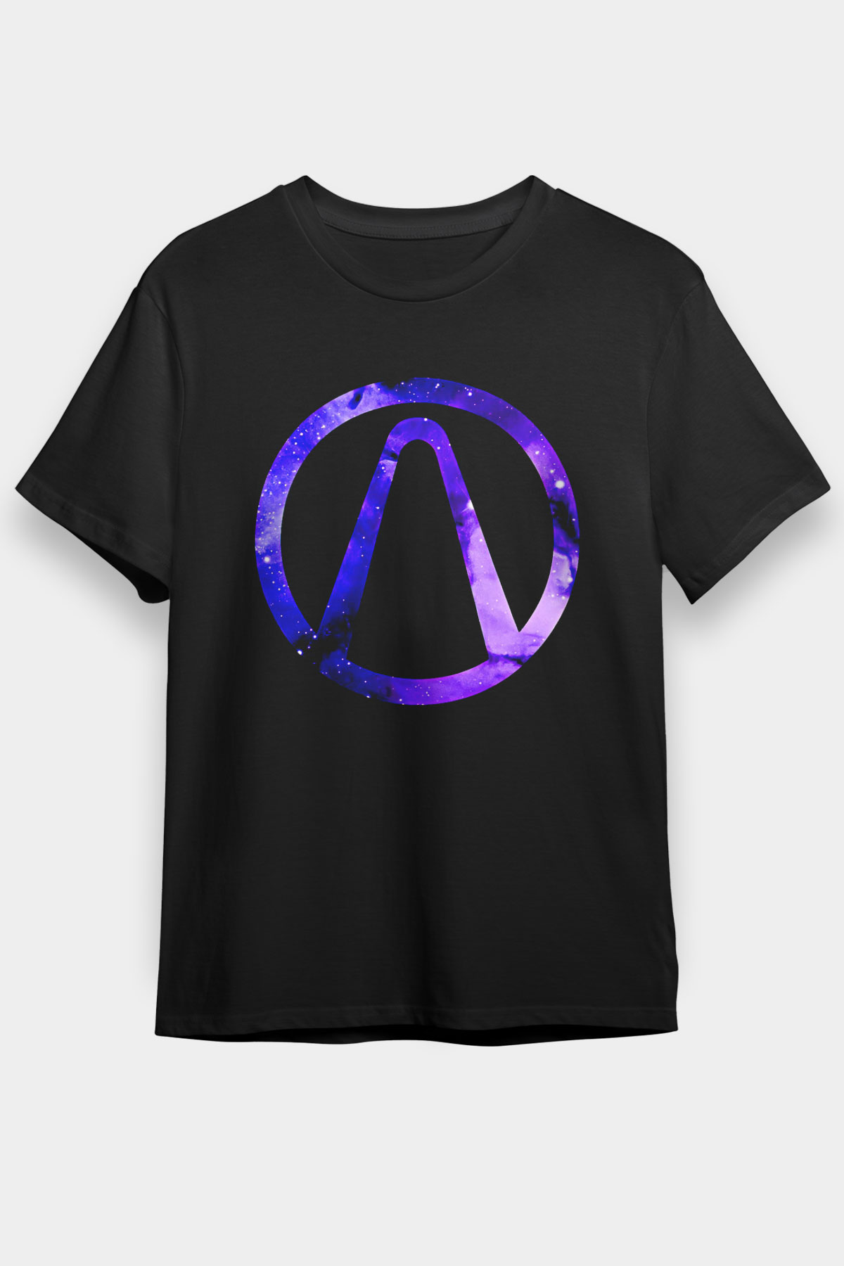 Borderlands Baskılı Unisex Siyah Tişört - Tshirt