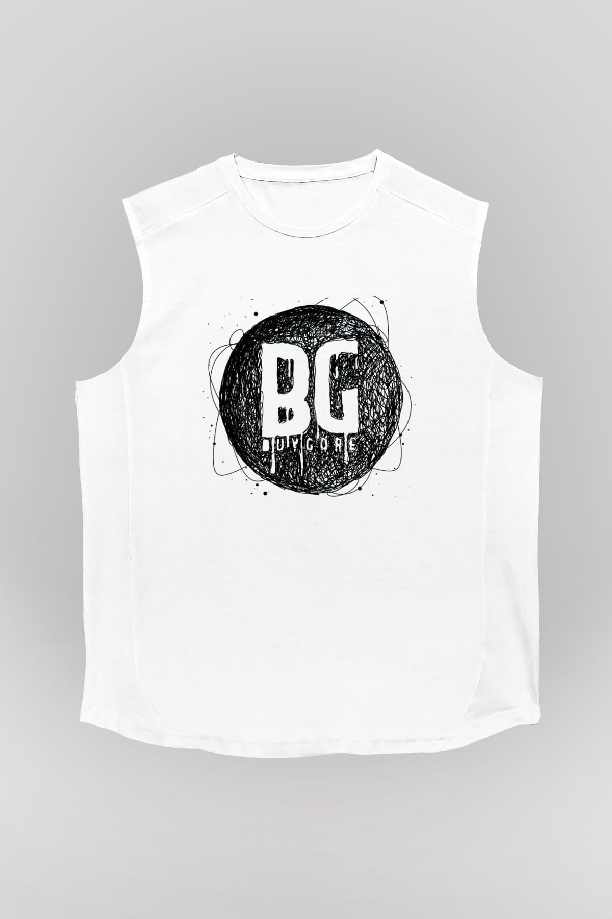 Borgore Beyaz Unisex Kolsuz Tişört