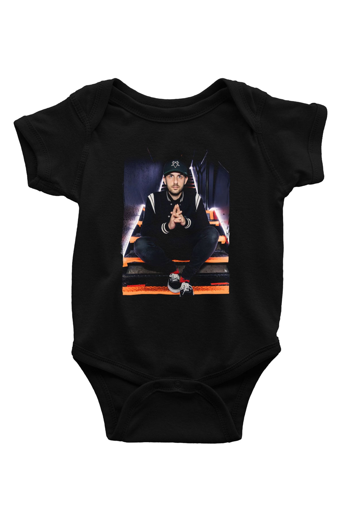 Borgore Siyah Bebek Body - Zıbın