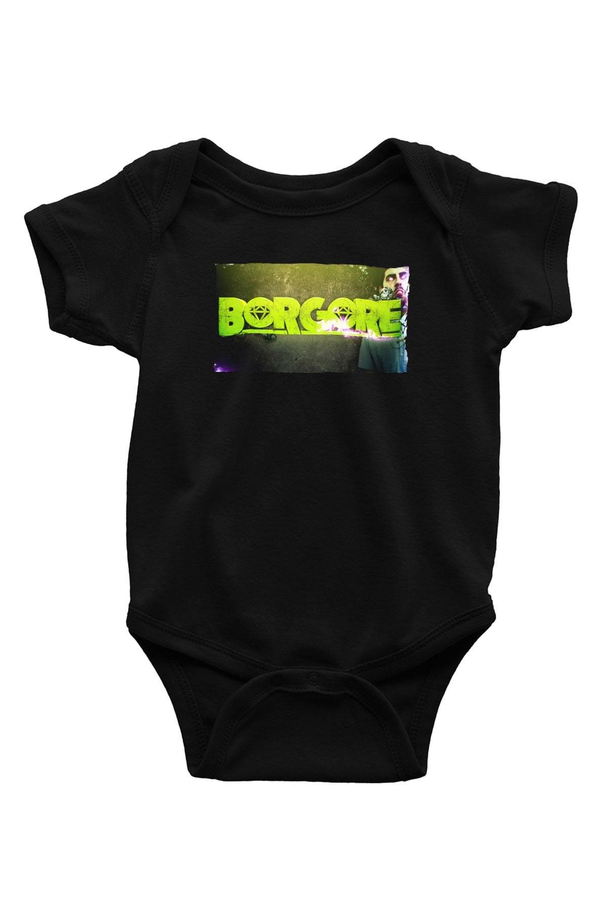 Borgore Siyah Bebek Body - Zıbın