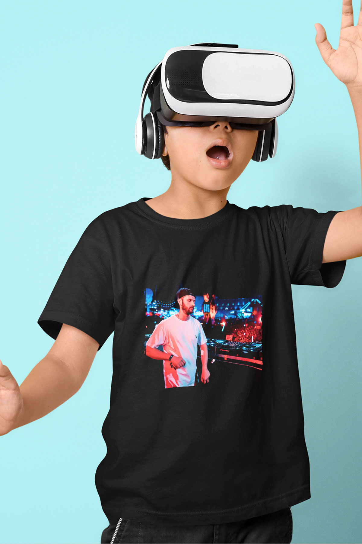 Borgore Siyah Unisex Çocuk Tişört