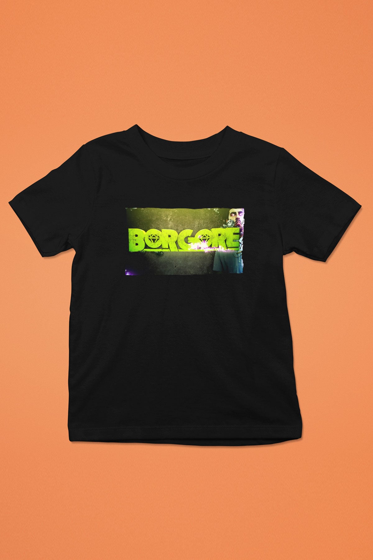 Borgore Siyah Unisex Çocuk Tişört
