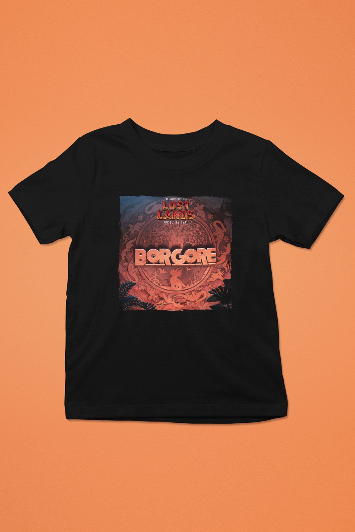 Borgore Siyah Unisex Çocuk Tişört