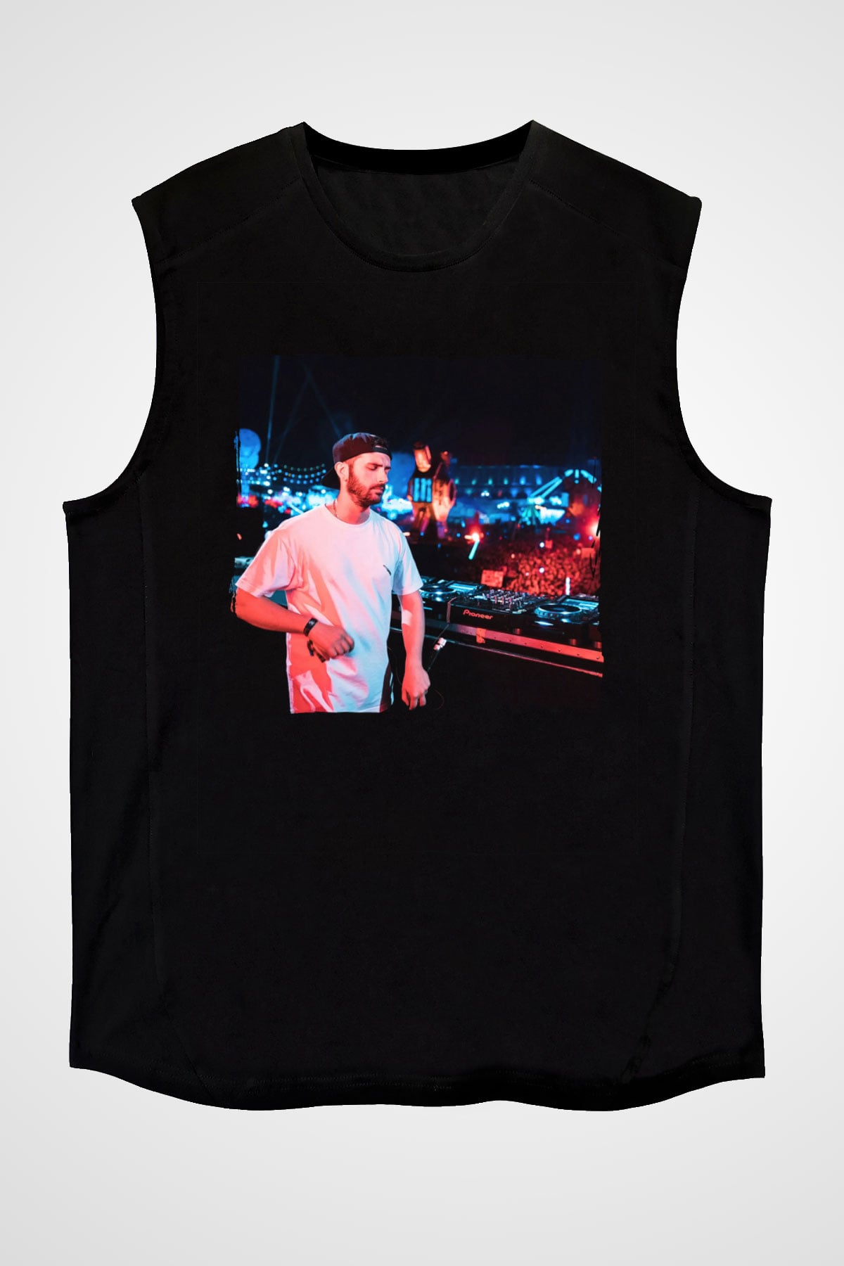Borgore Siyah Unisex Kolsuz Tişört