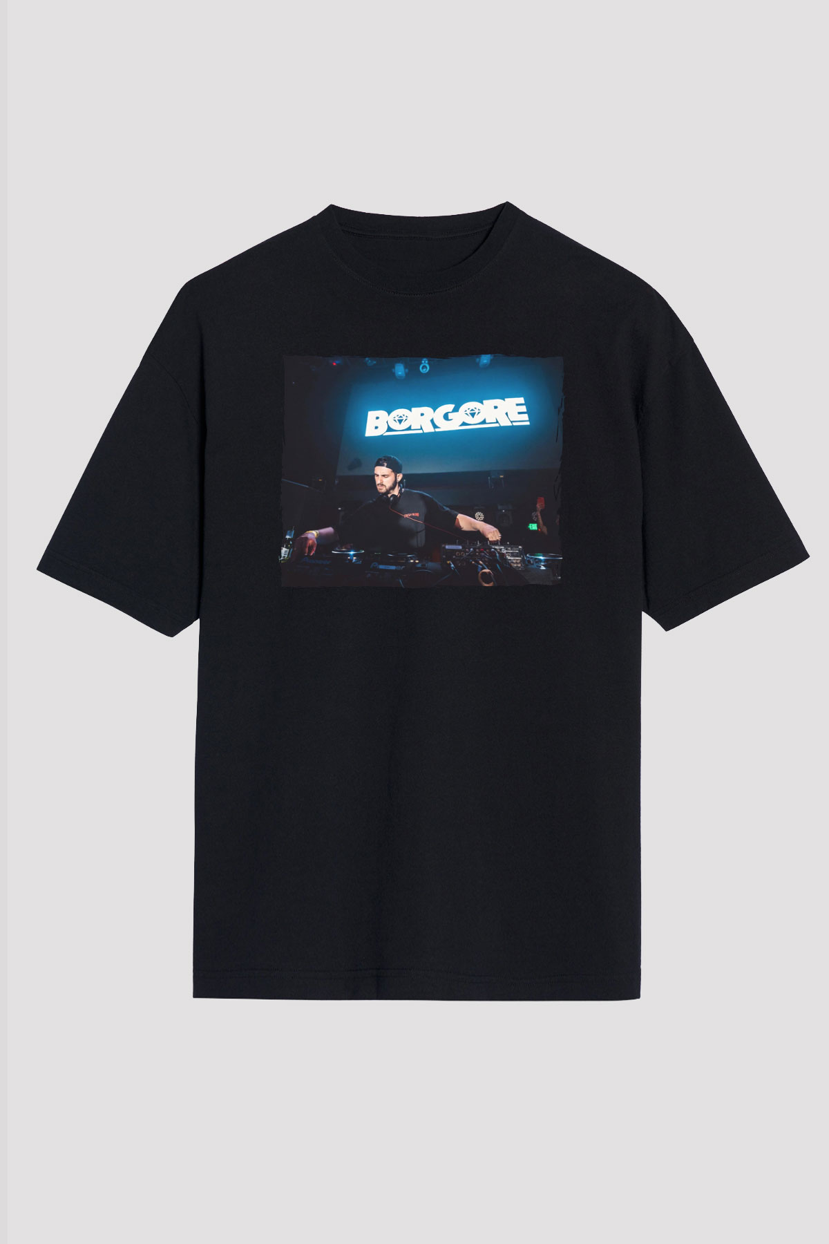 Borgore Siyah Unisex Tişört T-Shirt - TişörtFabrikası