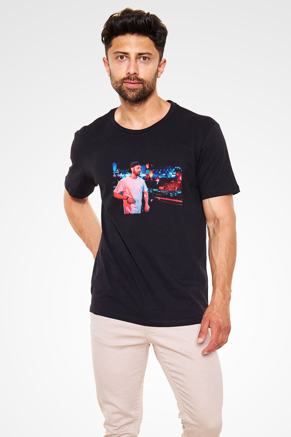 Borgore Siyah Unisex Tişört T-Shirt - TişörtFabrikası