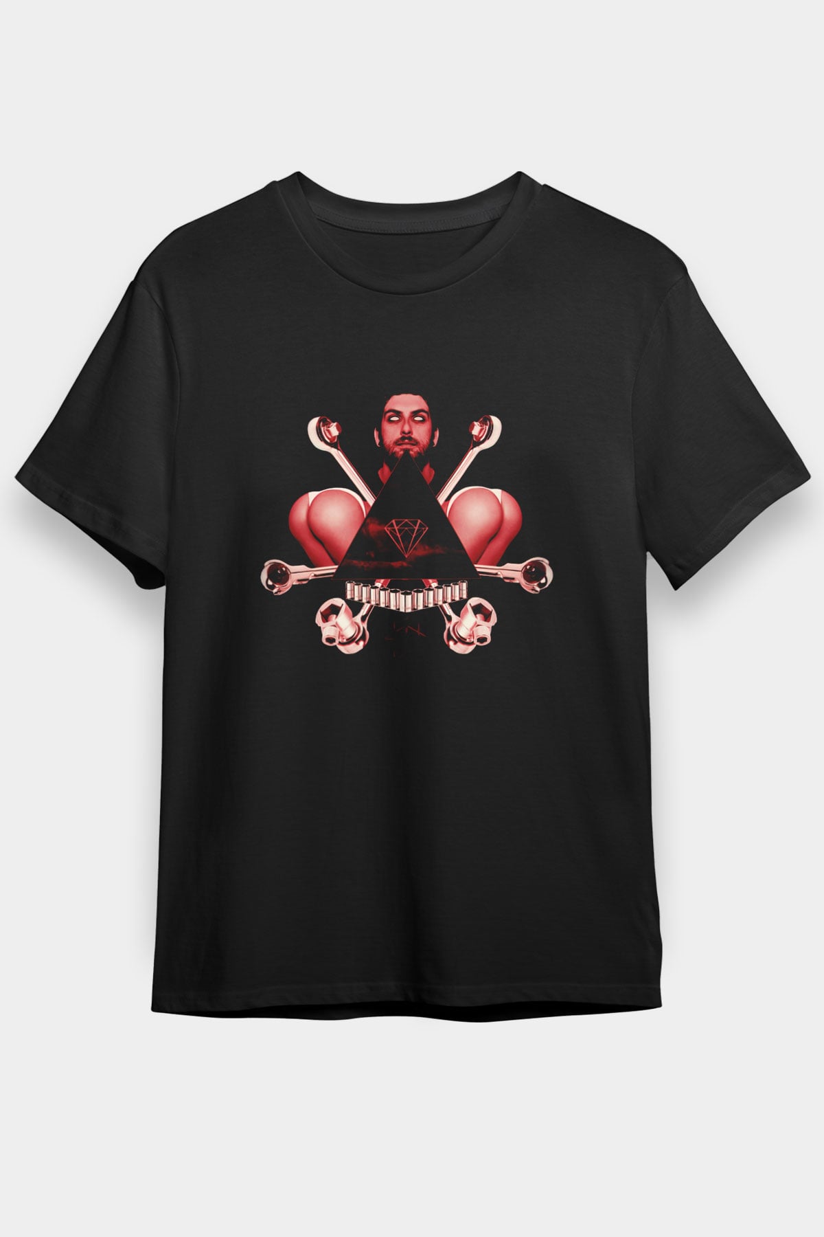 Borgore Siyah Unisex Tişört T-Shirt - TişörtFabrikası