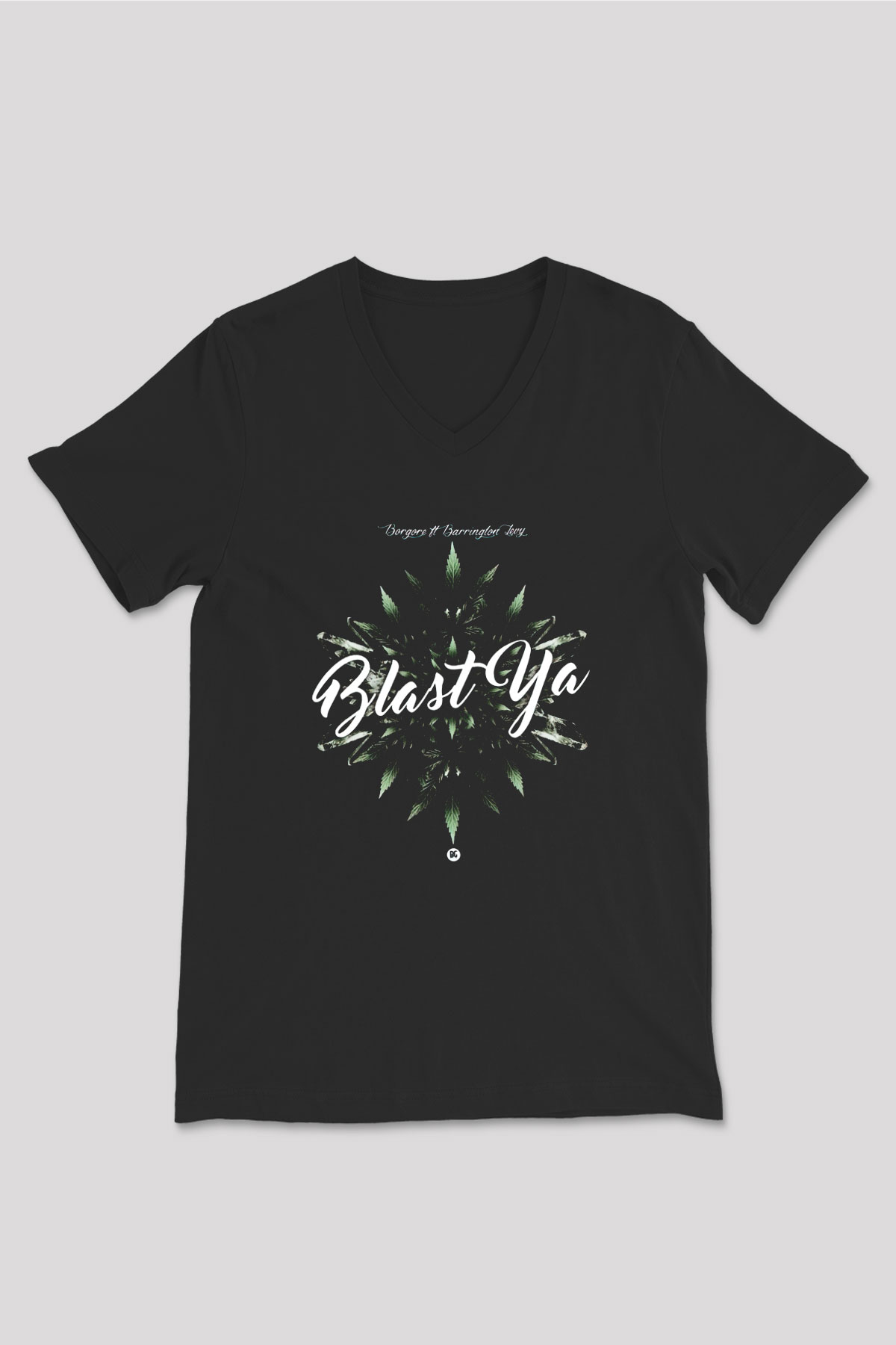Borgore Siyah Unisex V Yaka Tişört