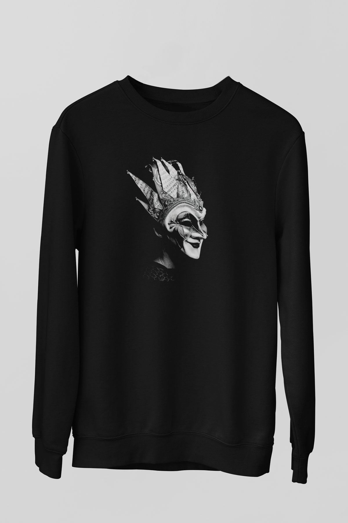 Boris Brejcha Siyah Unisex Sweatshirt