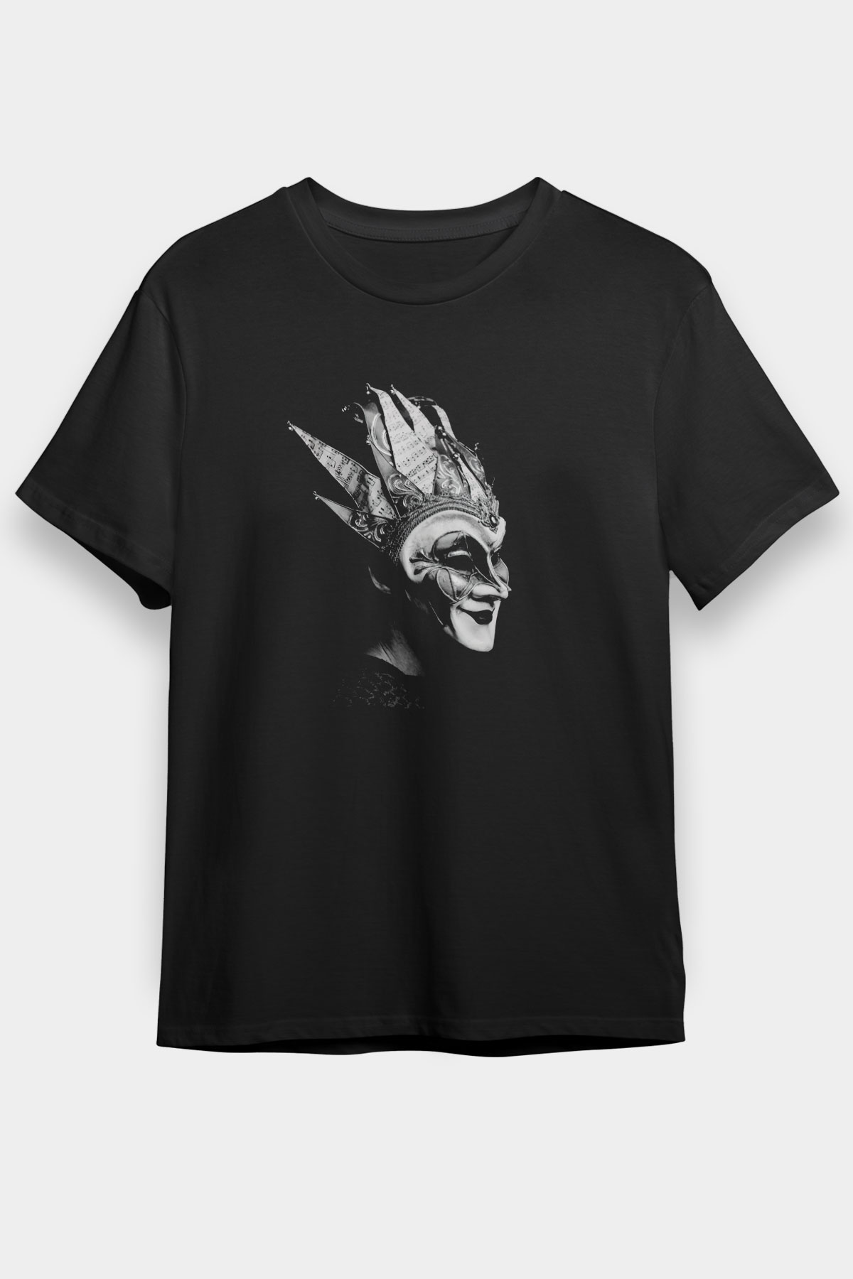 Boris Brejcha Siyah Unisex Tişört T-Shirt - TişörtFabrikası
