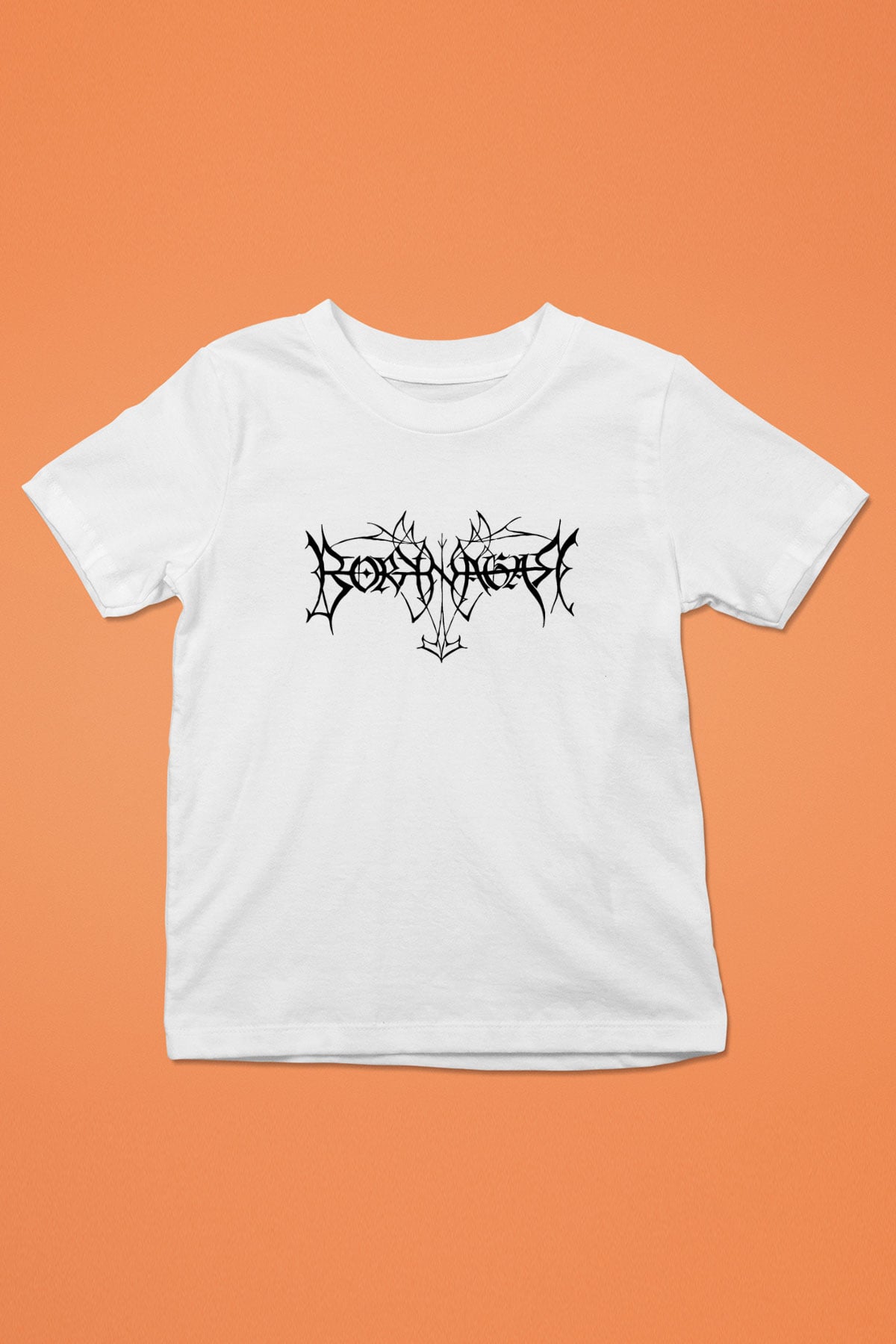 Borknagar Baskılı Beyaz Unisex Beyaz Çocuk Tişört - Tshirt