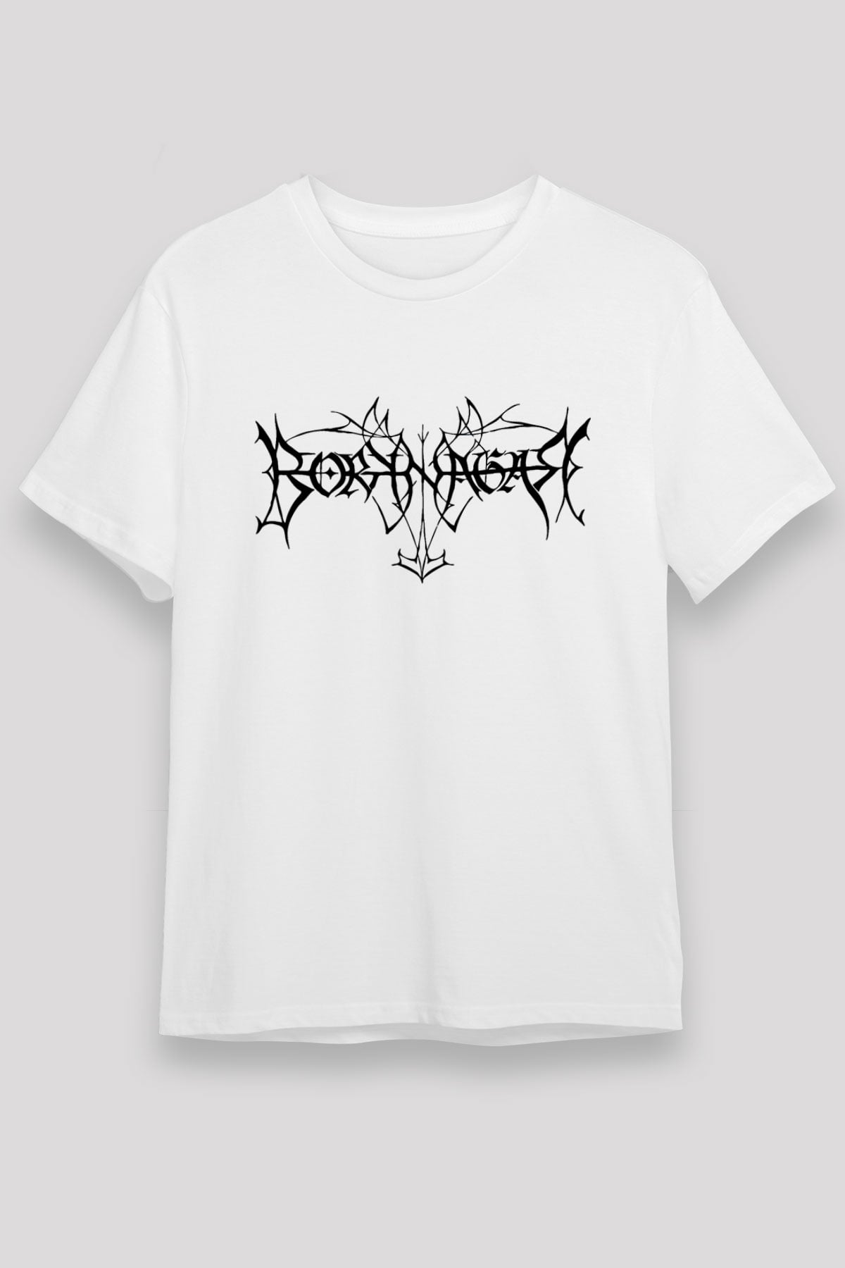 Borknagar Baskılı Unisex Beyaz Tişört - Tshirt