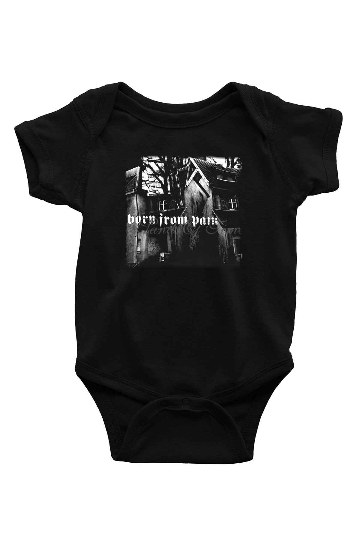 Born from Pain Siyah Bebek Body - Zıbın