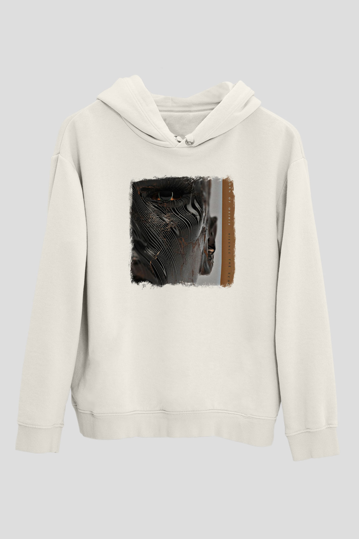Born Of Osiris Baskılı Unisex Beyaz Hoodie