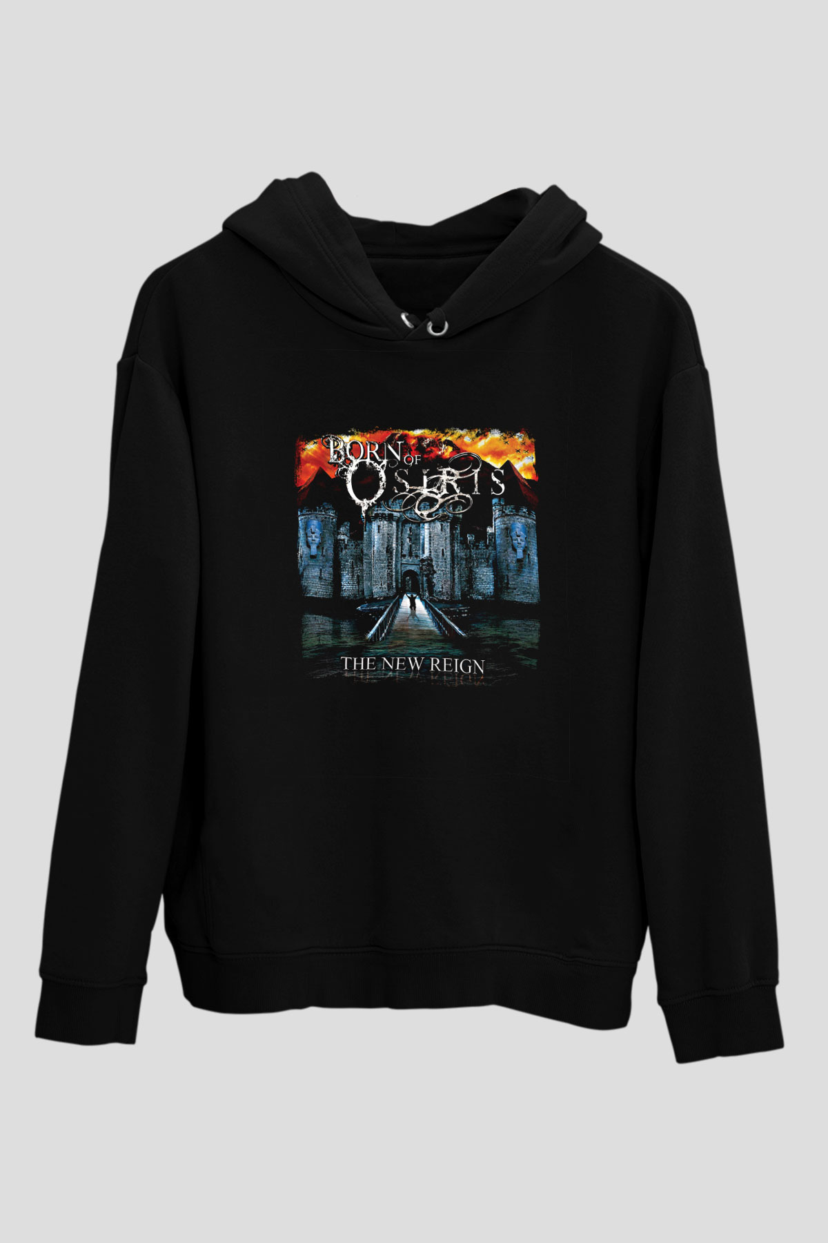 Born Of Osiris Baskılı Unisex Siyah Hoodie