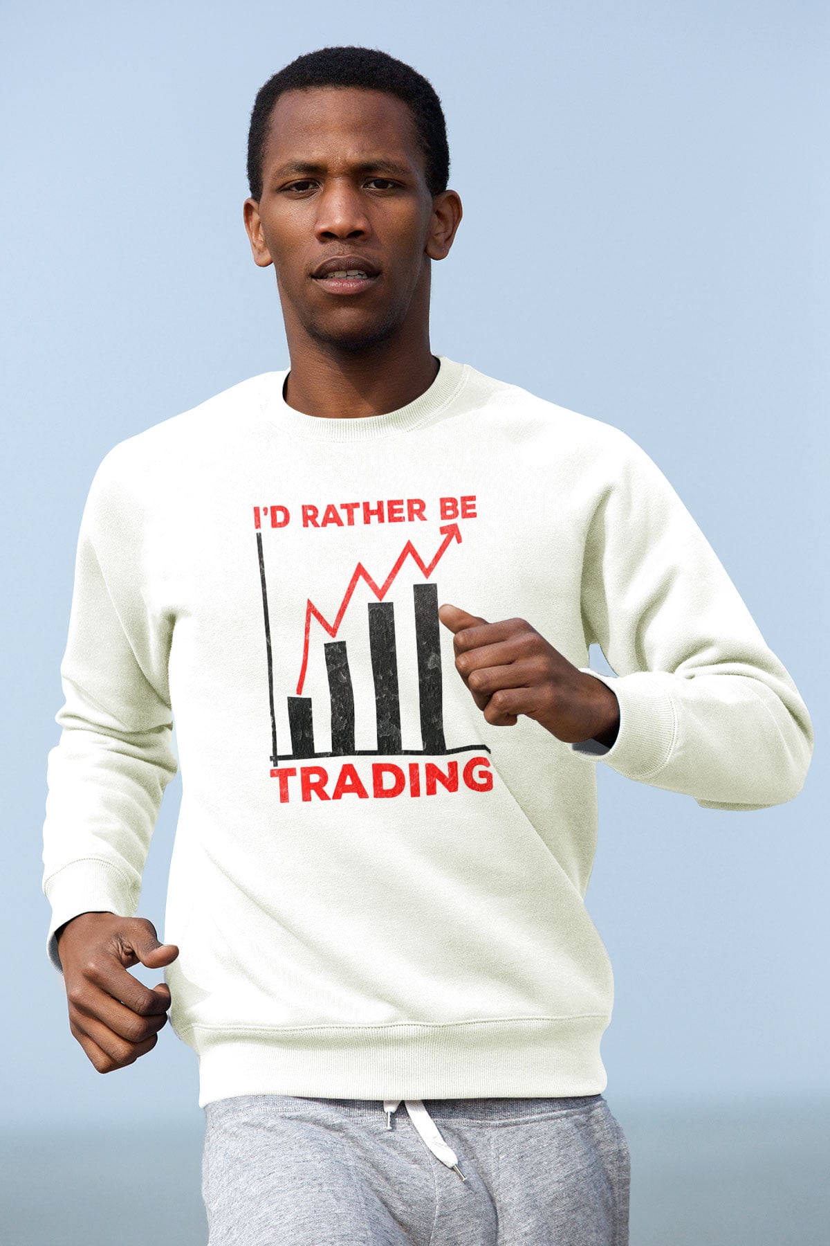 Borsacı Beyaz Unisex Sweatshirt