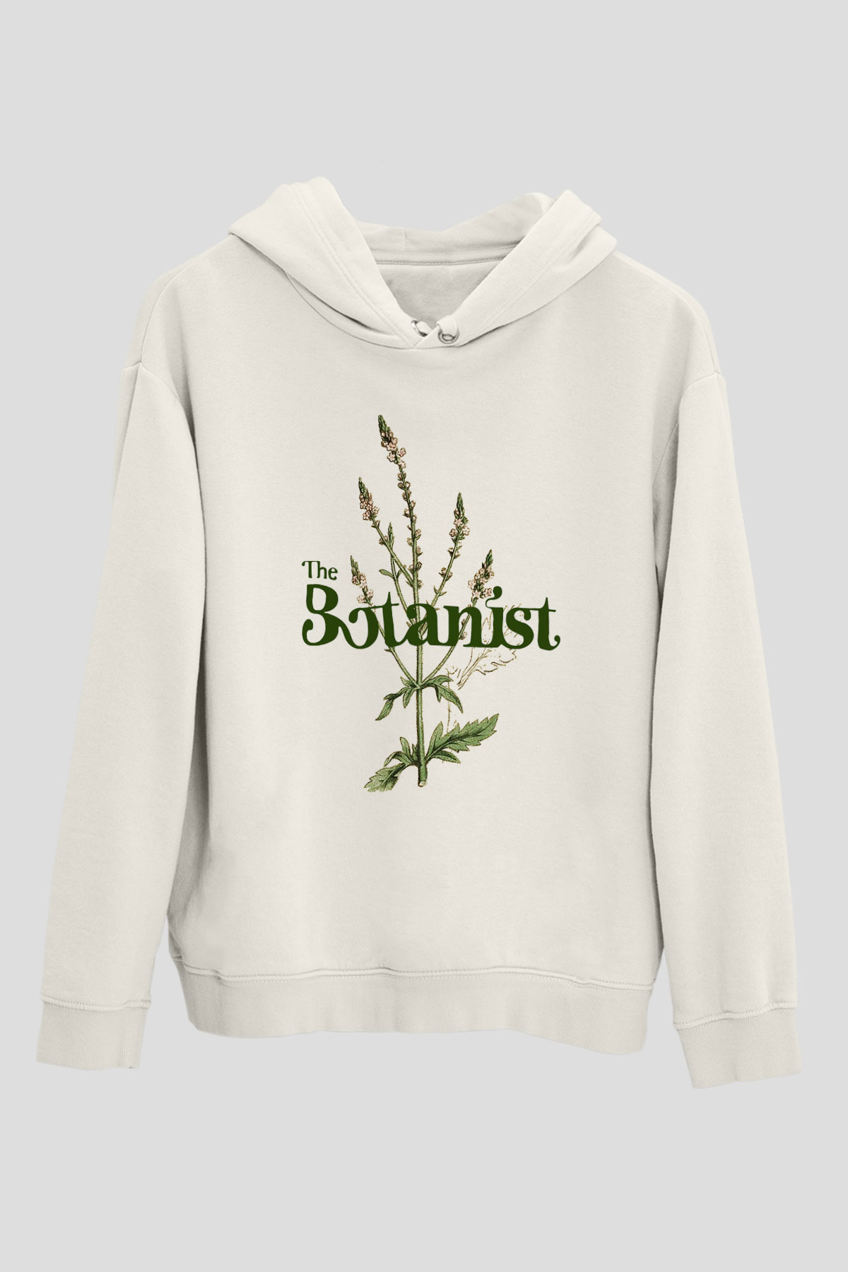 Botanikçi Beyaz Unisex Hoodie