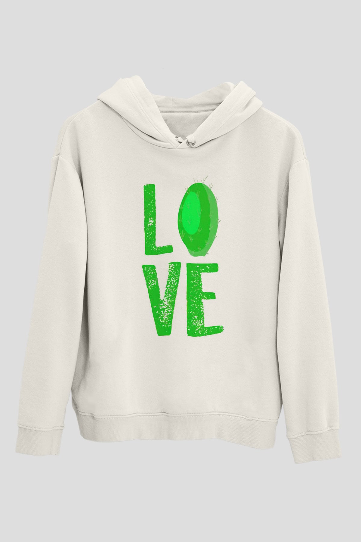Botanikçi Beyaz Unisex Kapüşonlu Sweatshirt